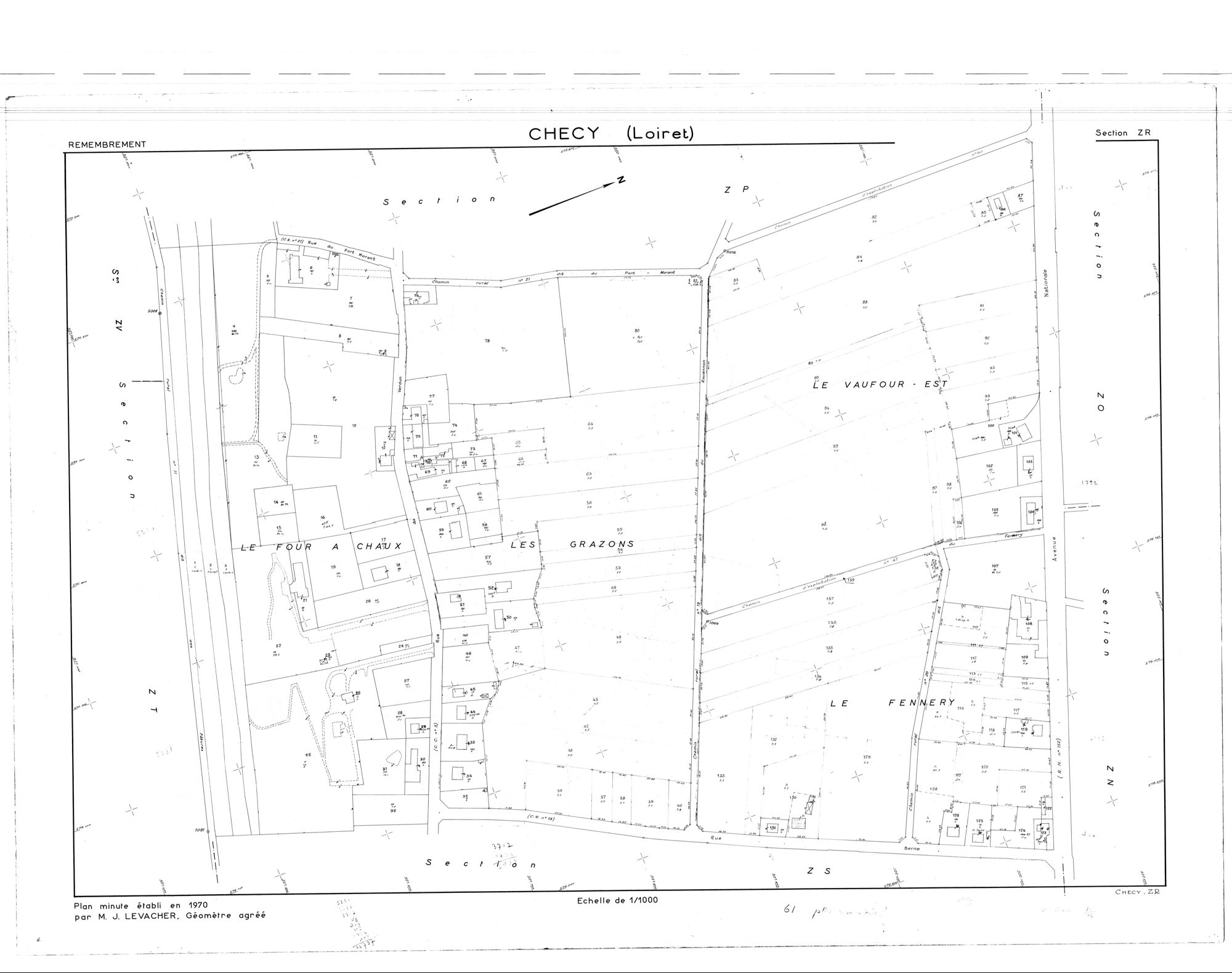 Chécy - Sections