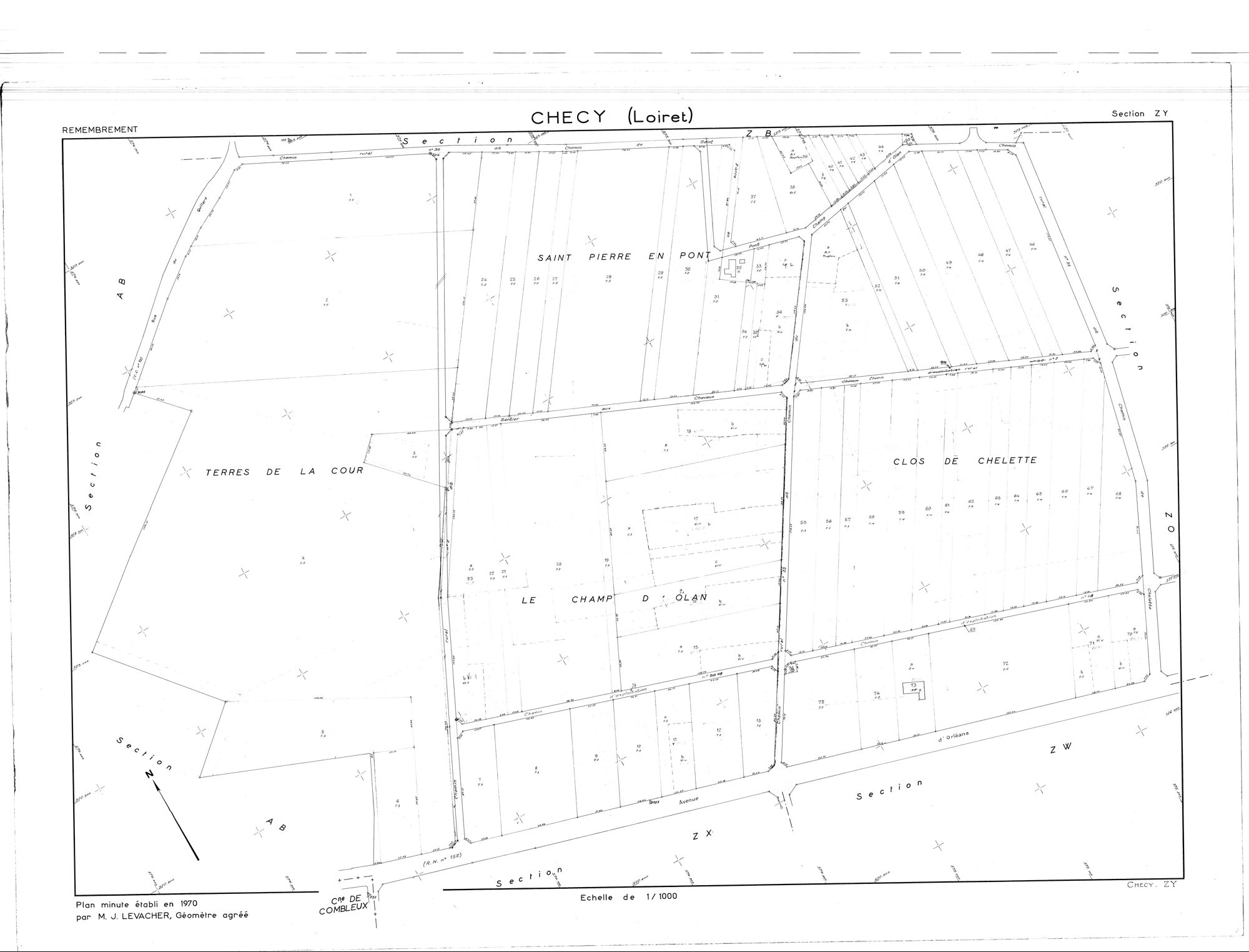Chécy - Sections