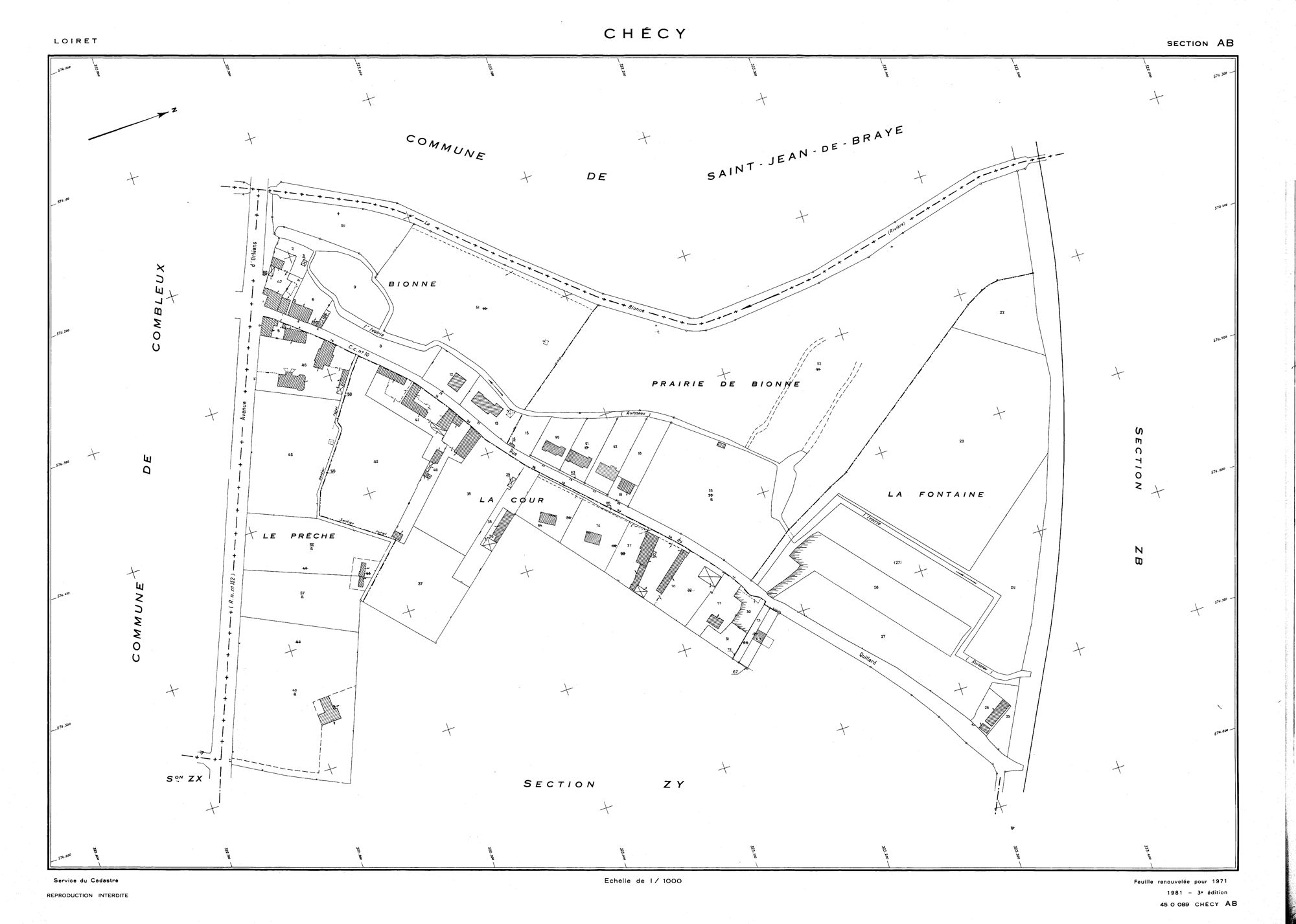 Chécy - Sections