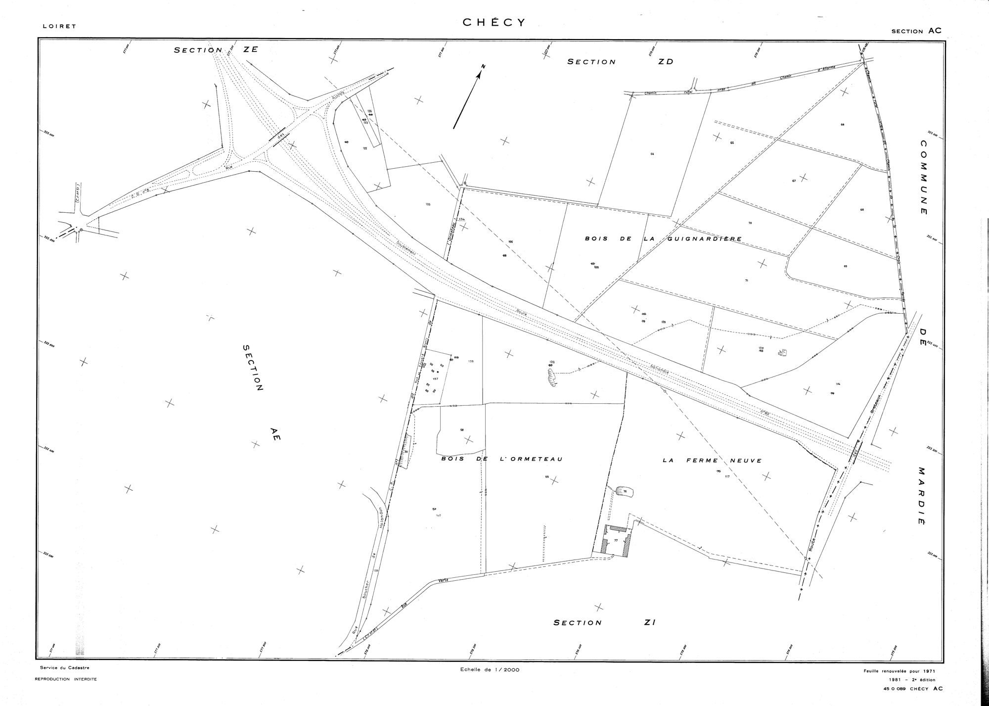 Chécy - Sections