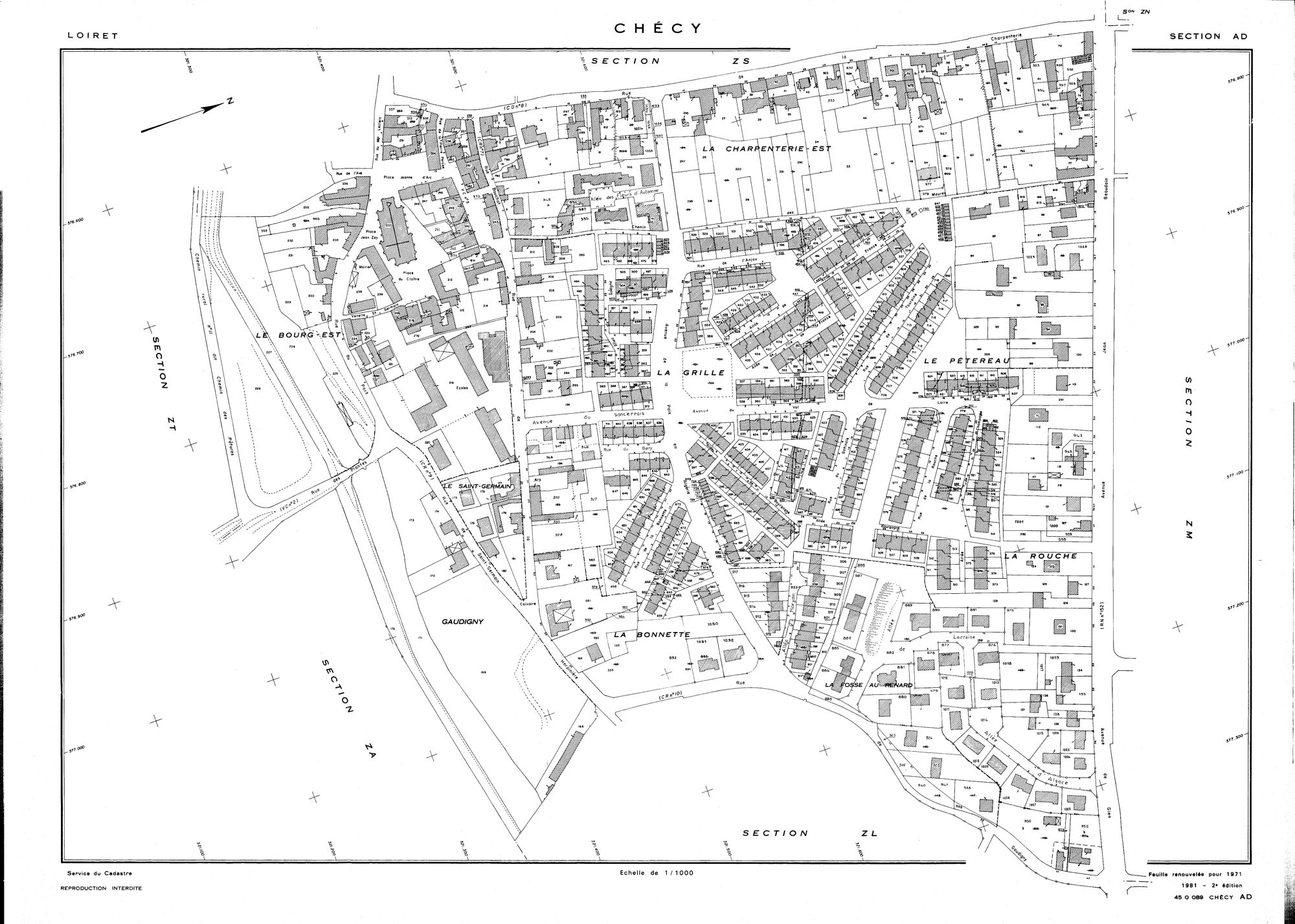 Chécy - Sections