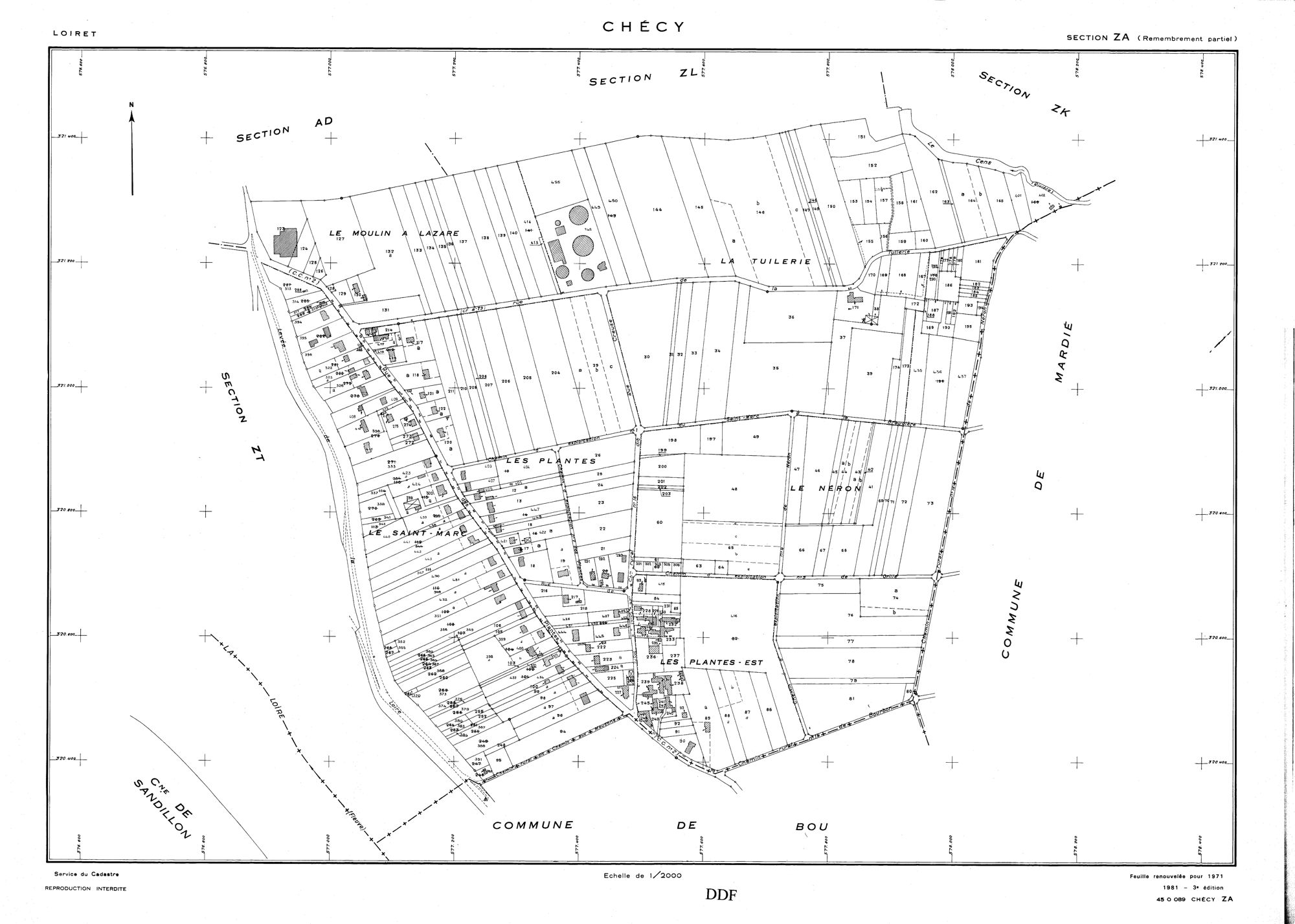 Chécy - Sections