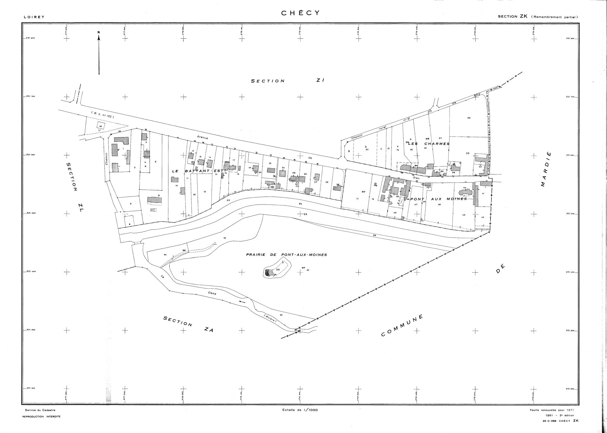 Chécy - Sections