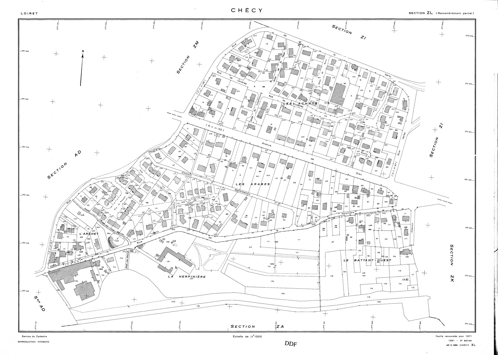 Chécy - Sections