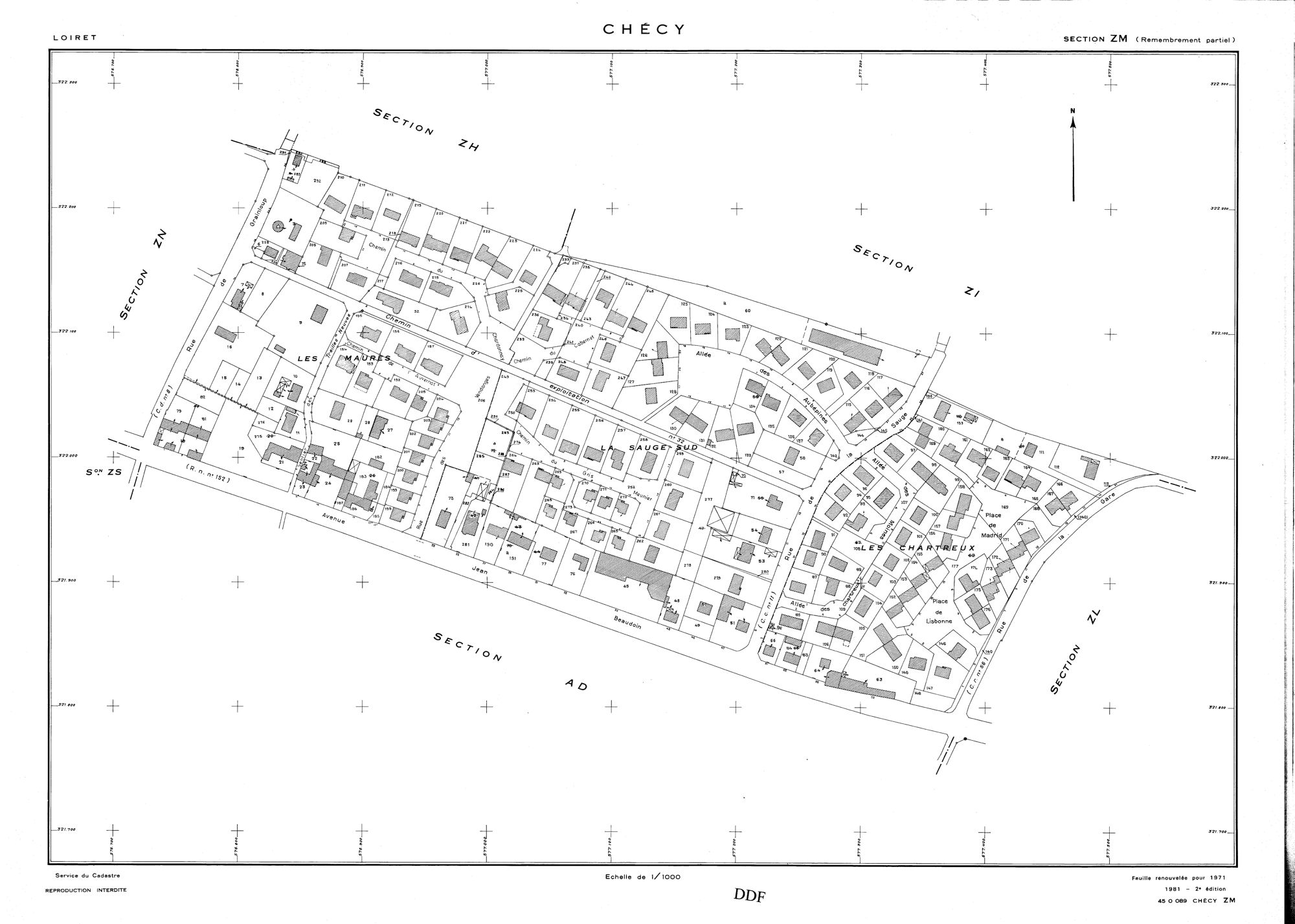 Chécy - Sections