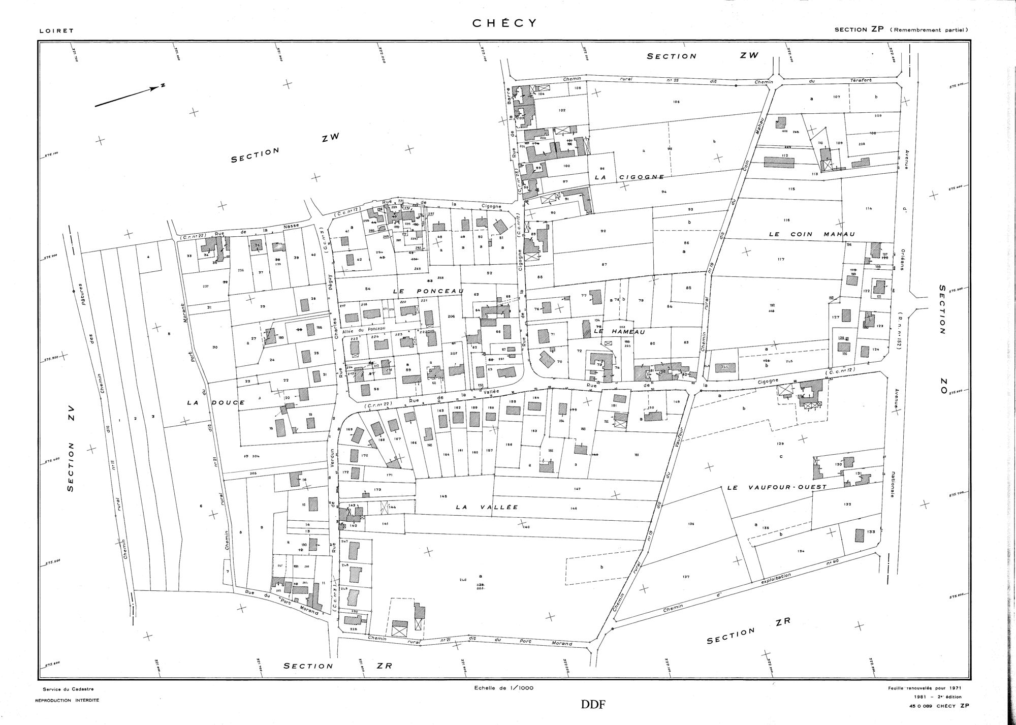 Chécy - Sections