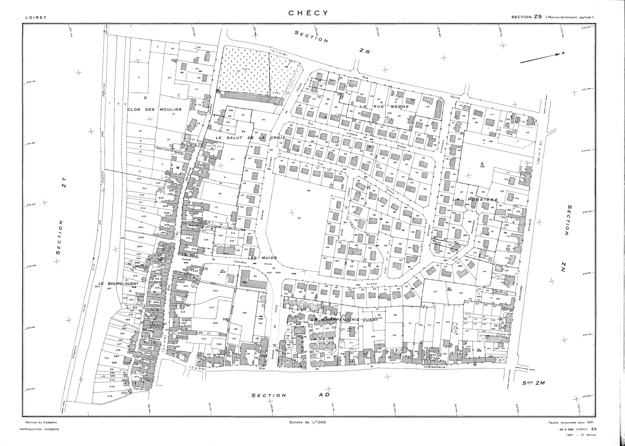Chécy - Sections