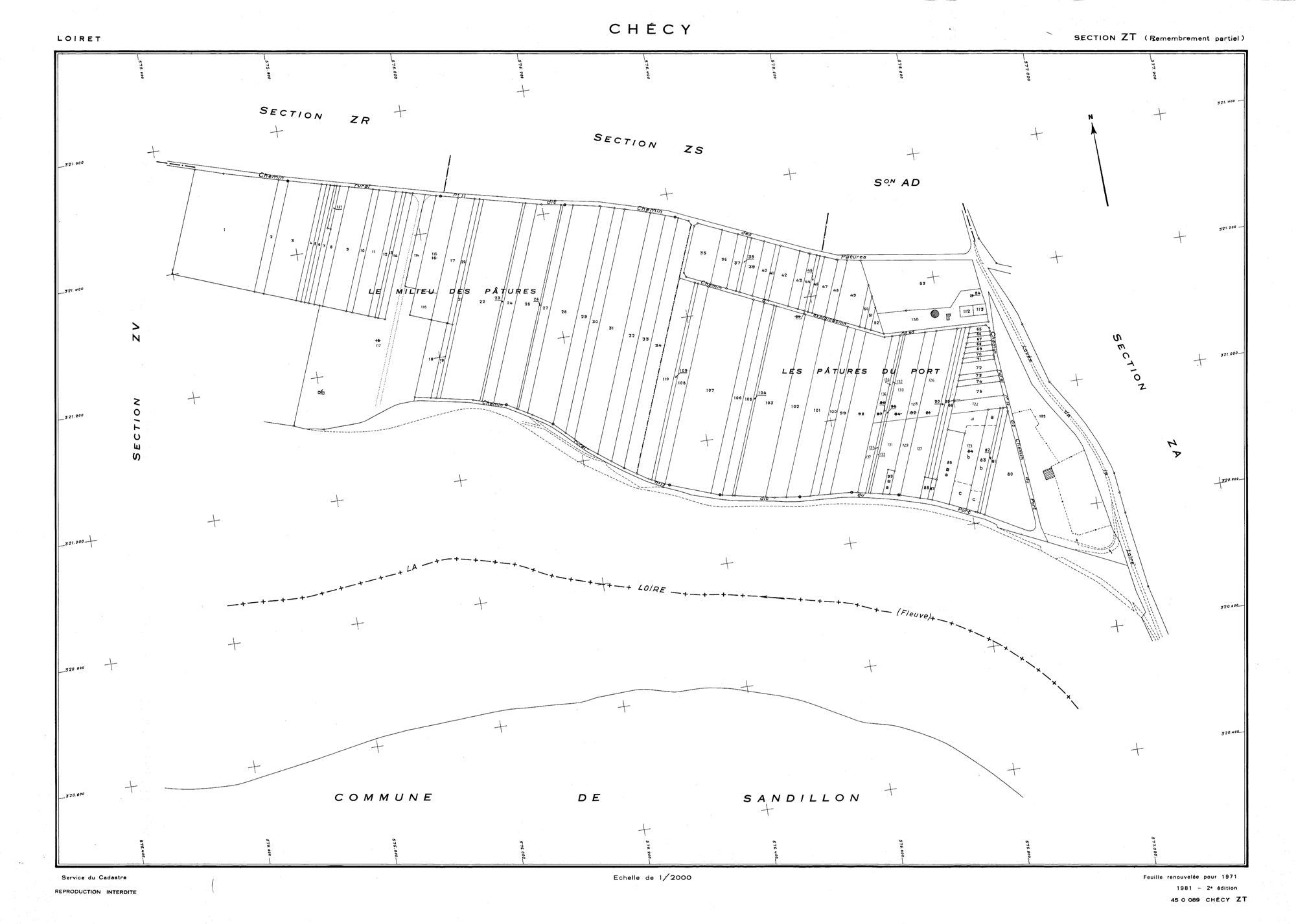 Chécy - Sections
