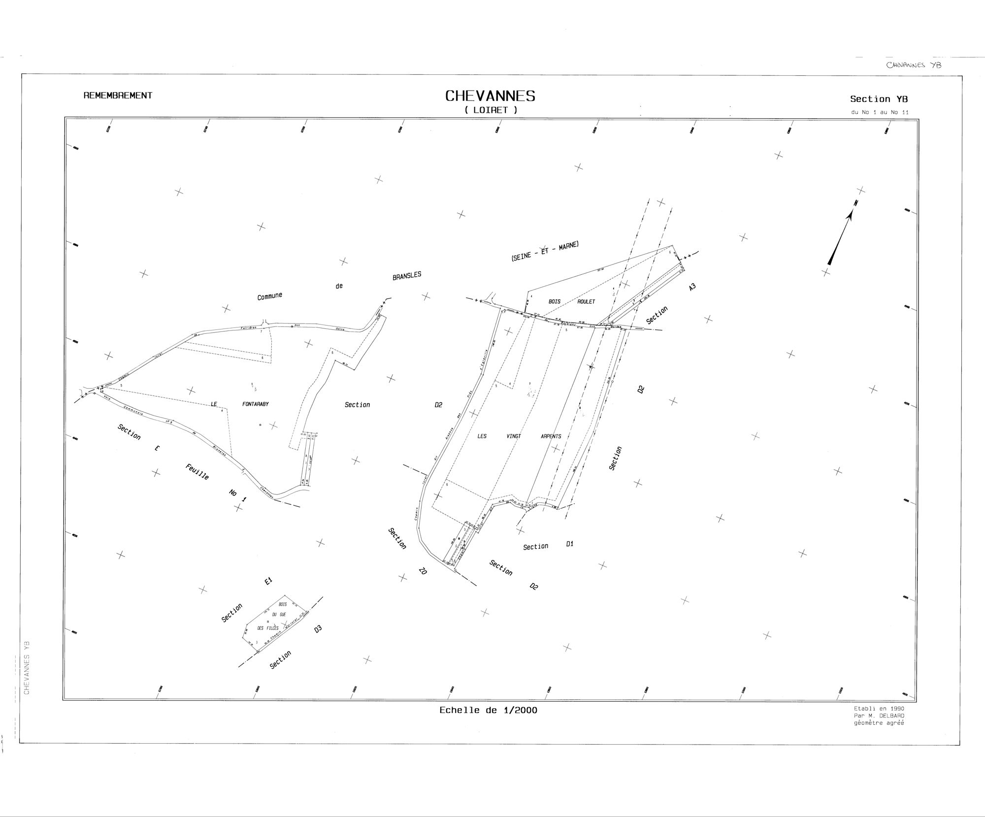Chevannes - Sections