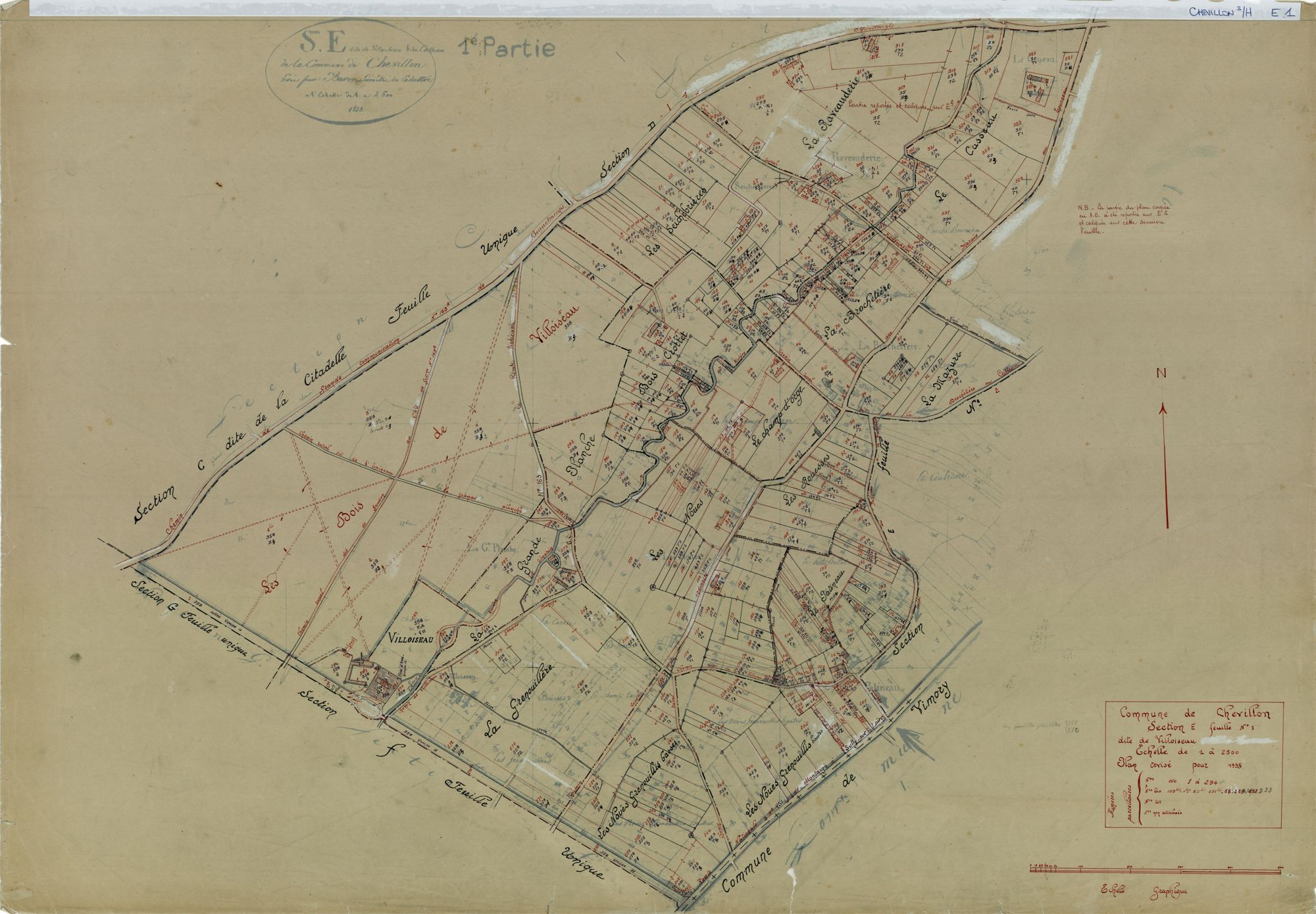 Chevillon-sur-Huillard - Sections