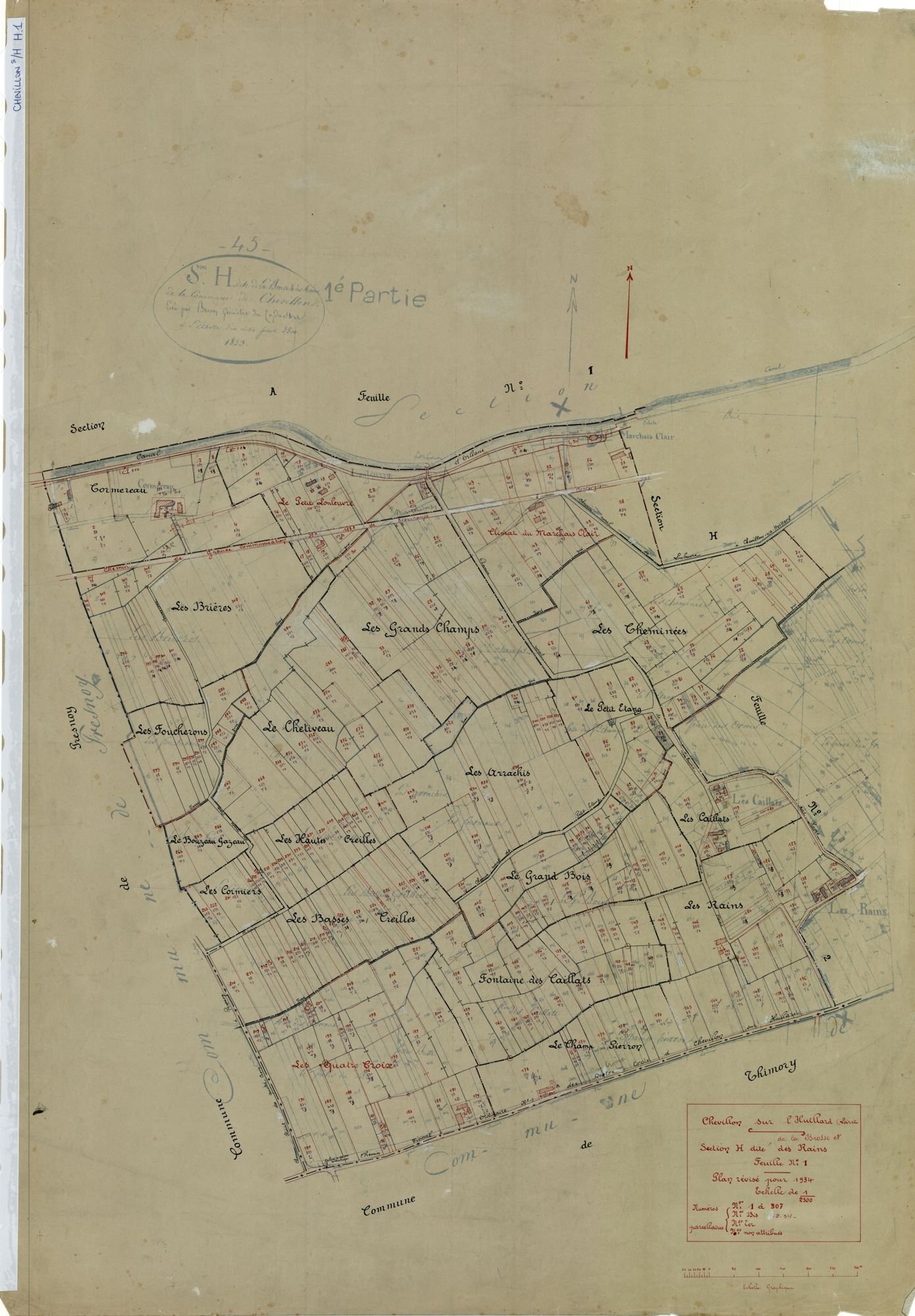 Chevillon-sur-Huillard - Sections