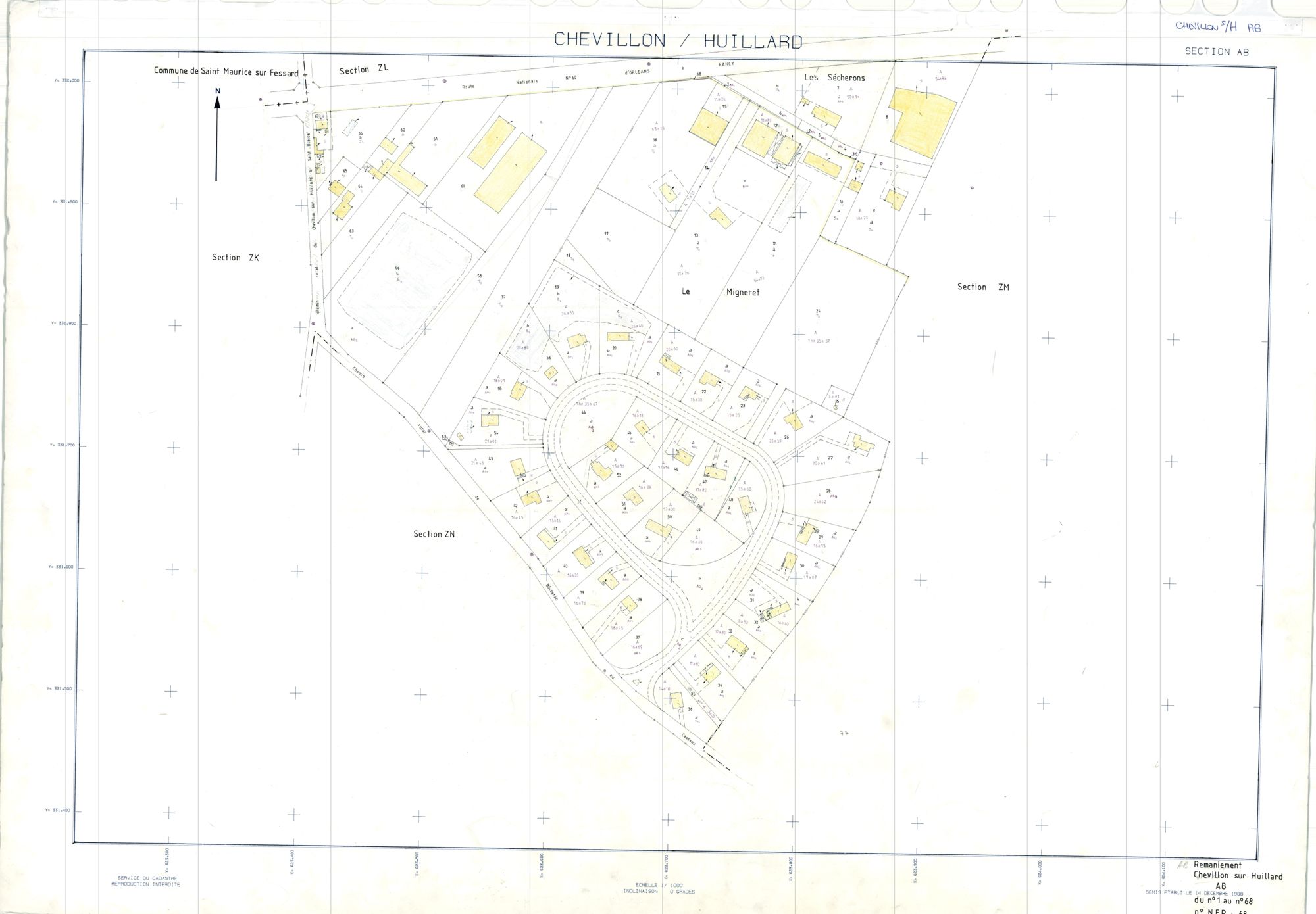 Chevillon-sur-Huillard - Sections