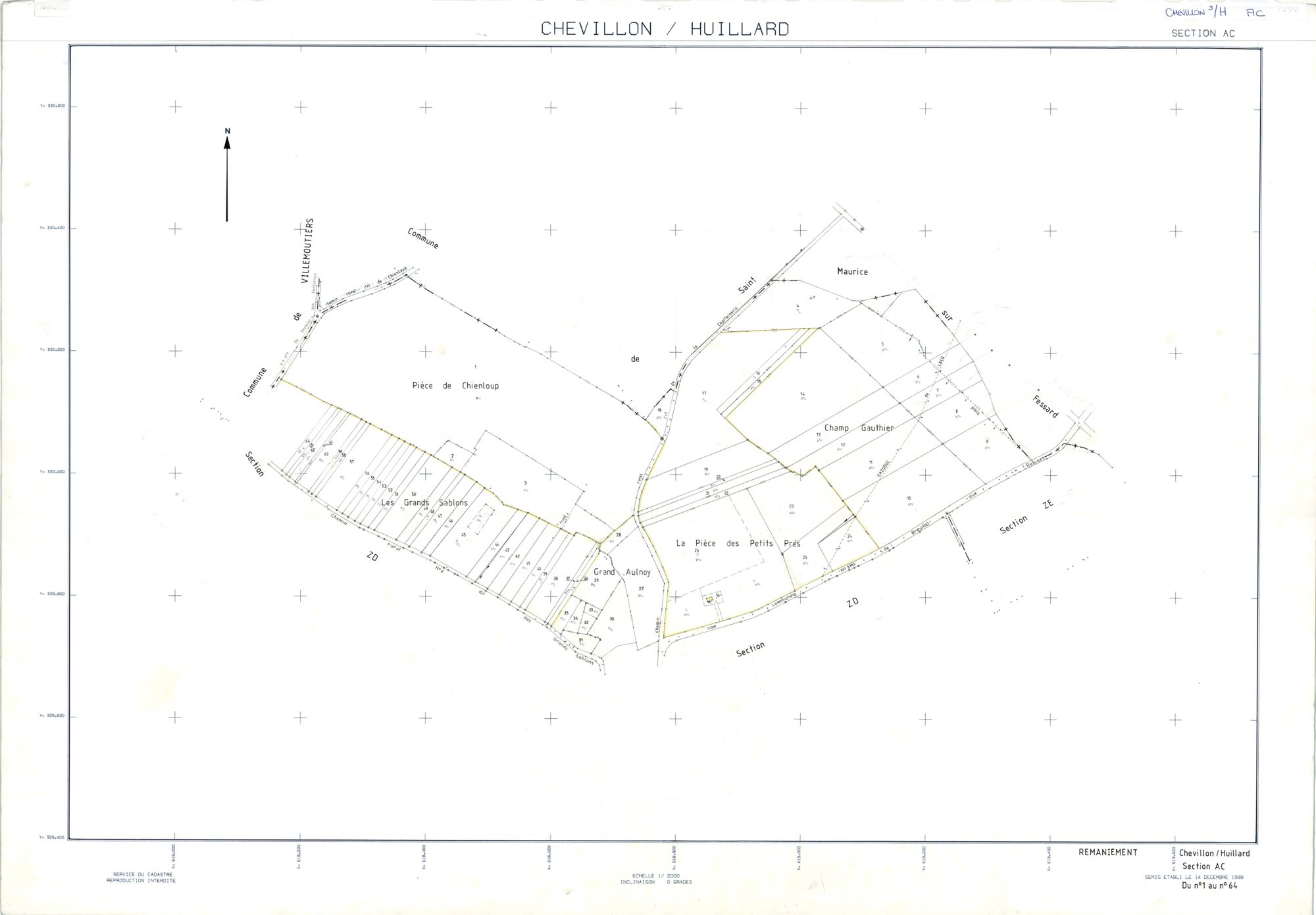 Chevillon-sur-Huillard - Sections