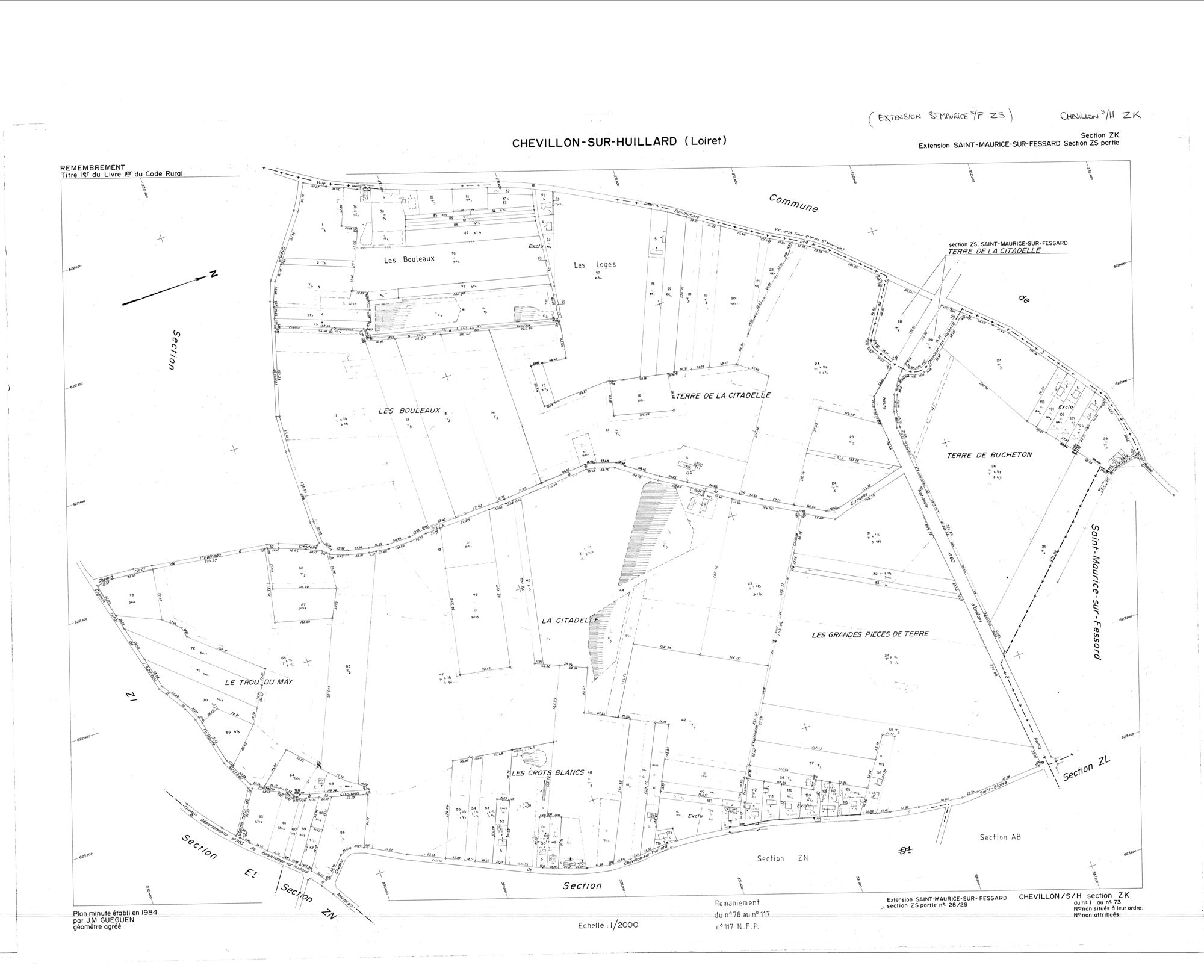 Chevillon-sur-Huillard - Sections