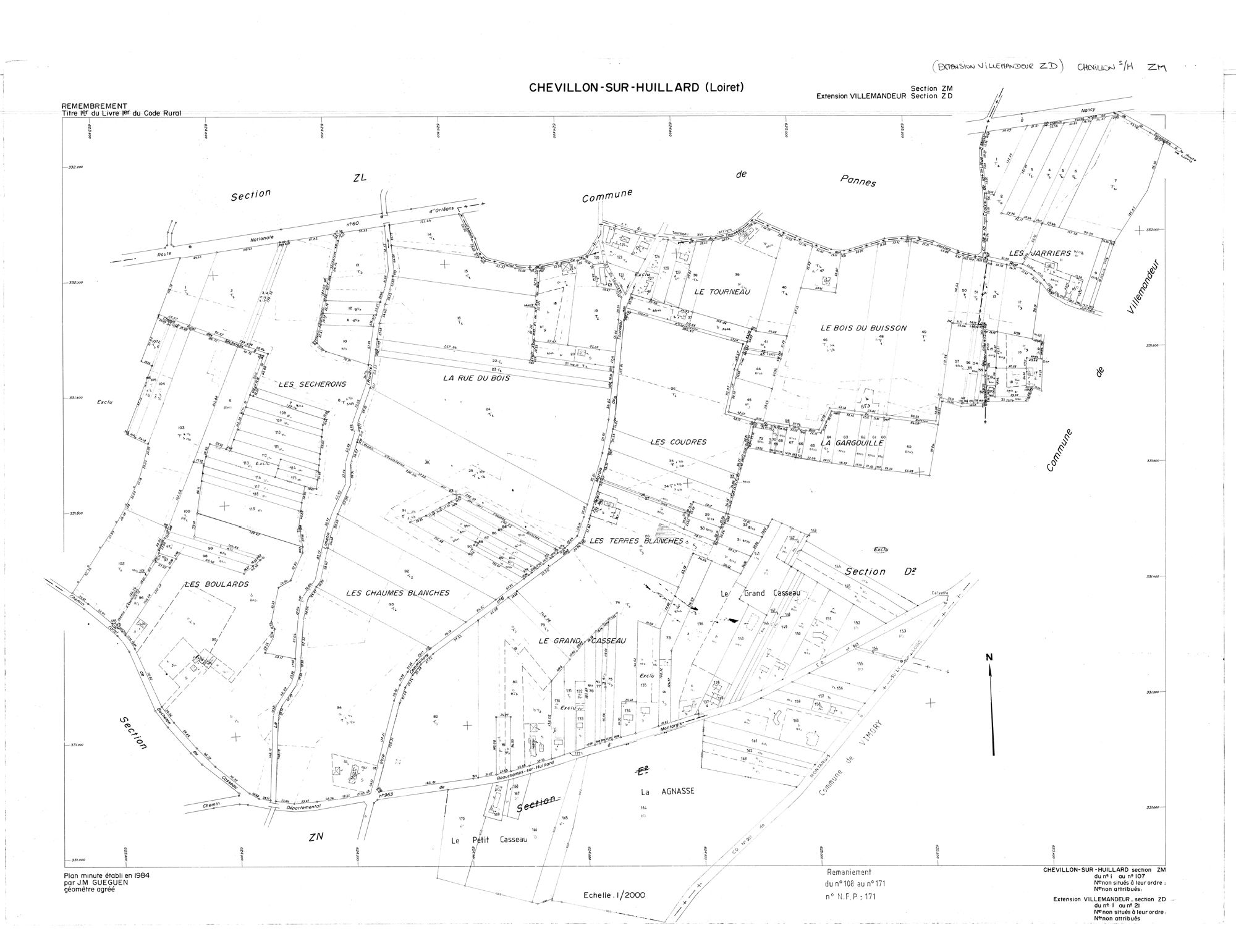 Chevillon-sur-Huillard - Sections