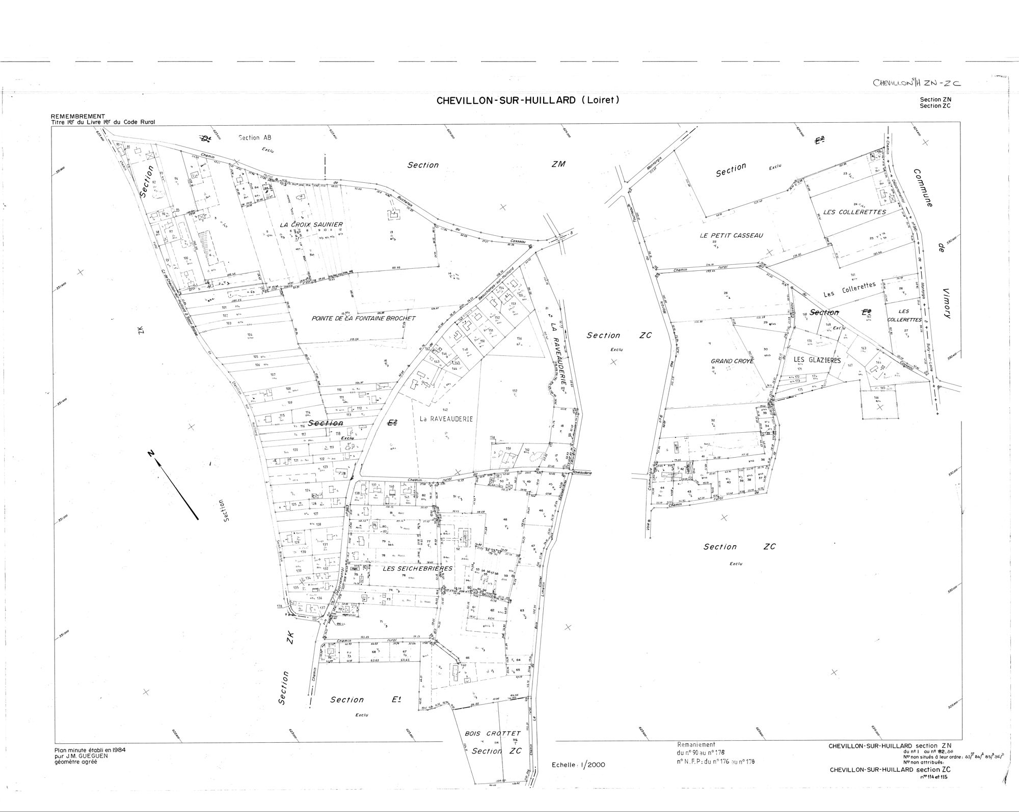 Chevillon-sur-Huillard - Sections