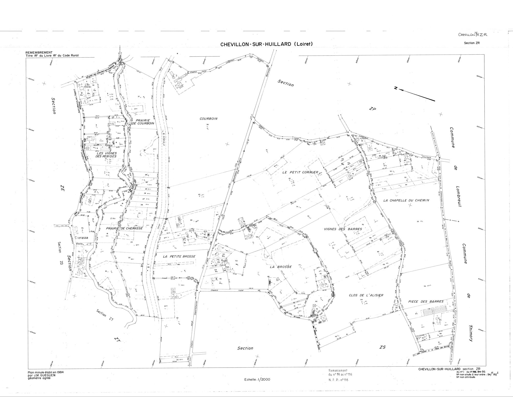 Chevillon-sur-Huillard - Sections
