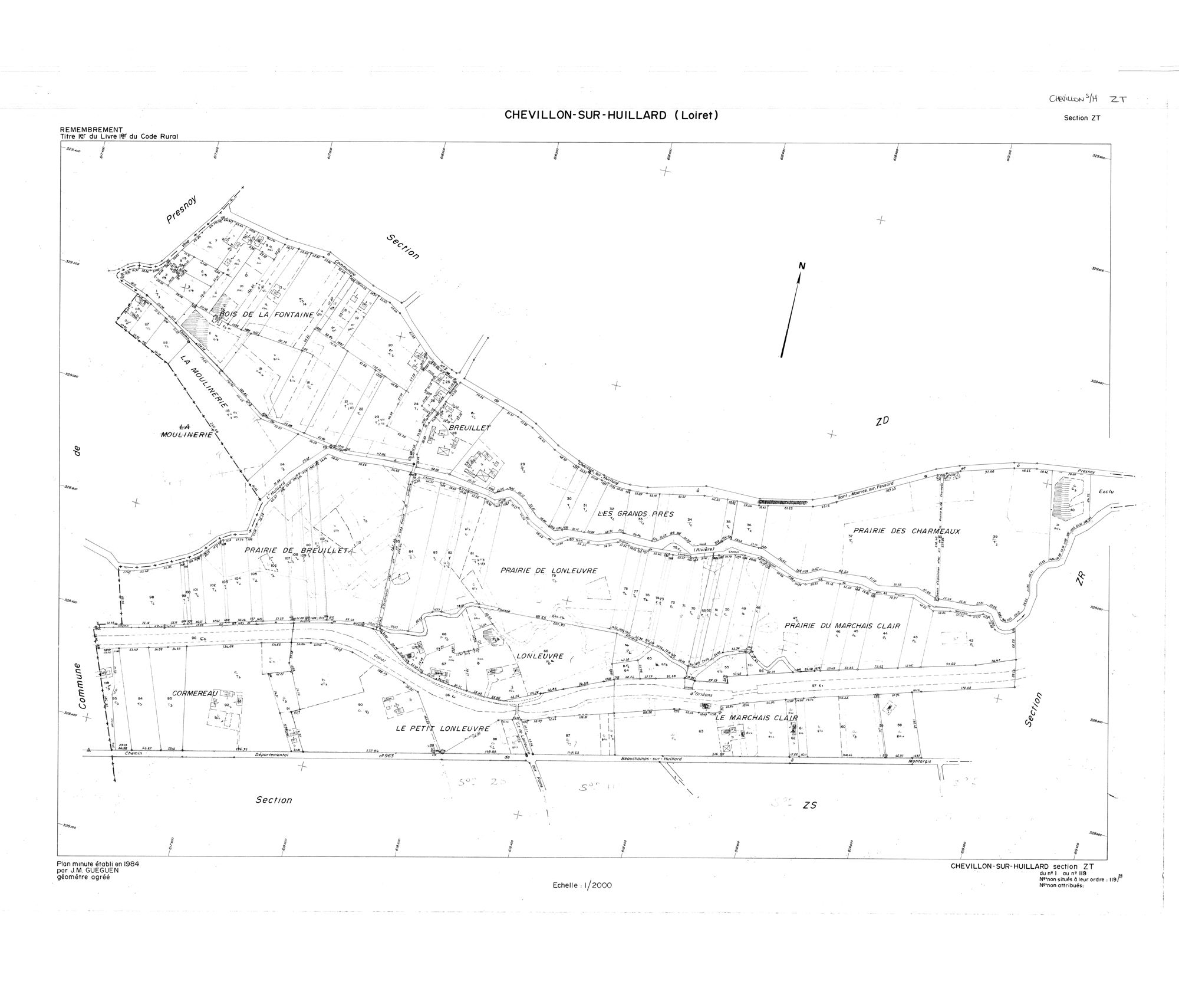 Chevillon-sur-Huillard - Sections