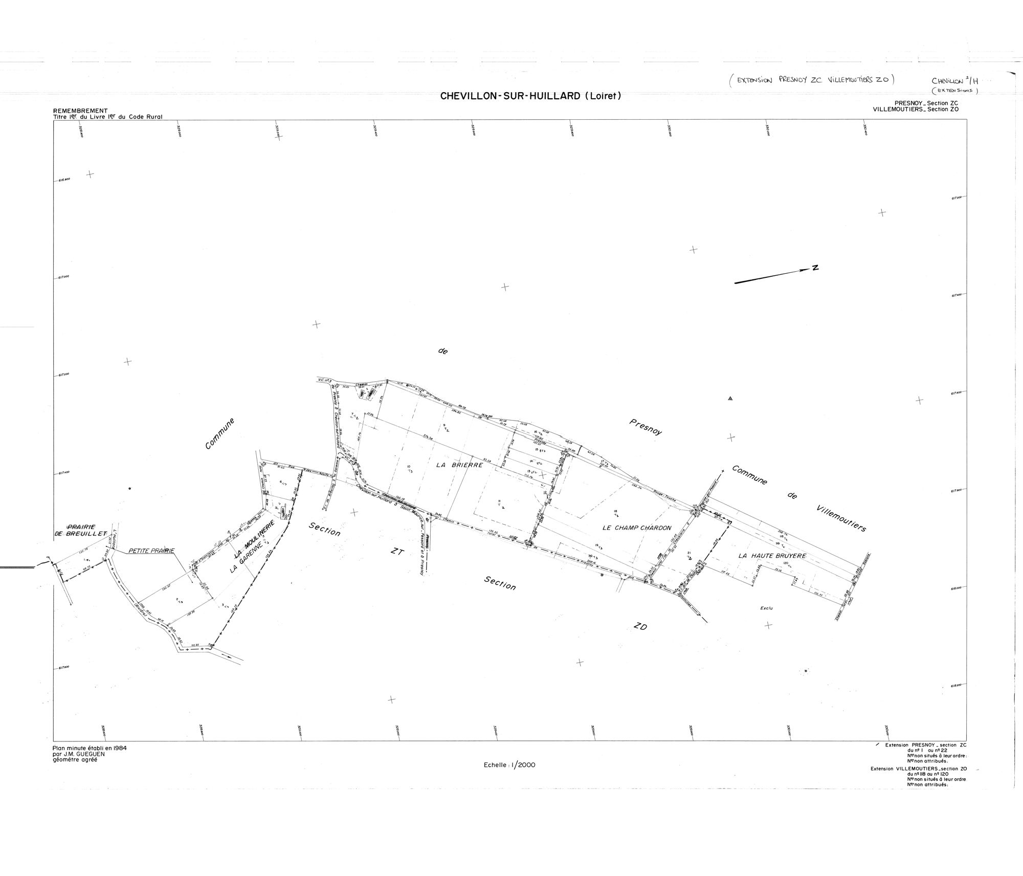 Chevillon-sur-Huillard - Sections