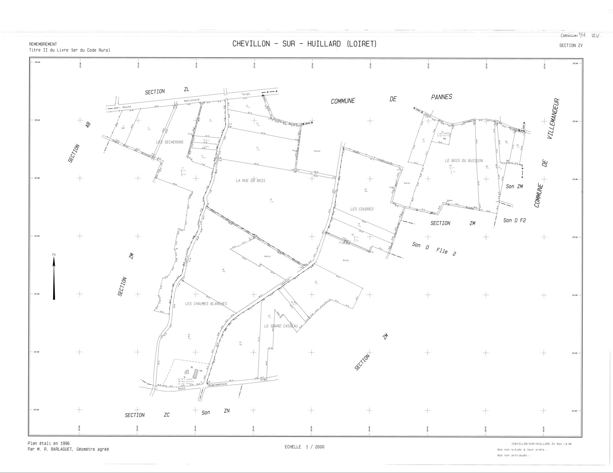 Chevillon-sur-Huillard - Sections