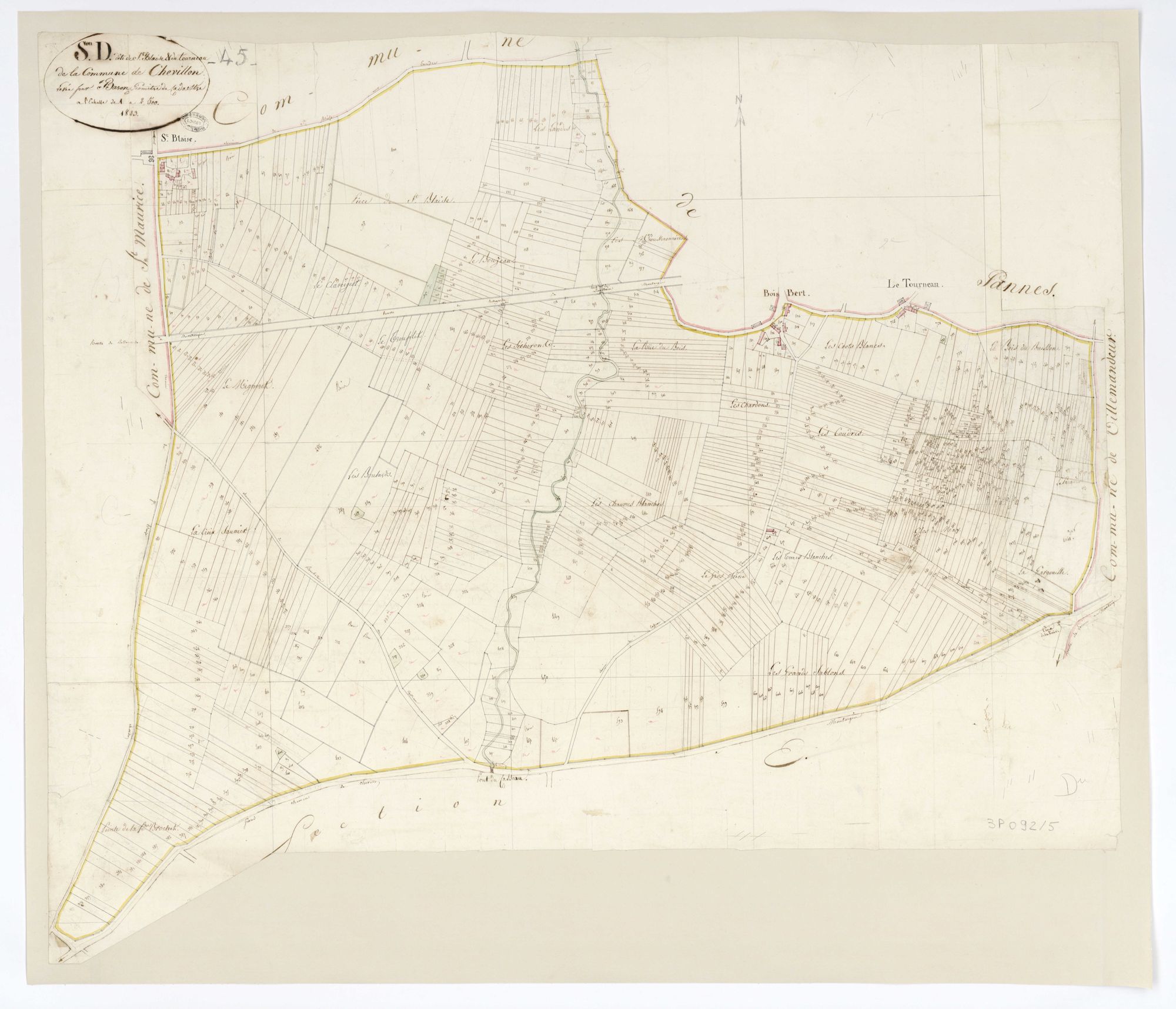 Chevillon-sur-Huillard - Sections
