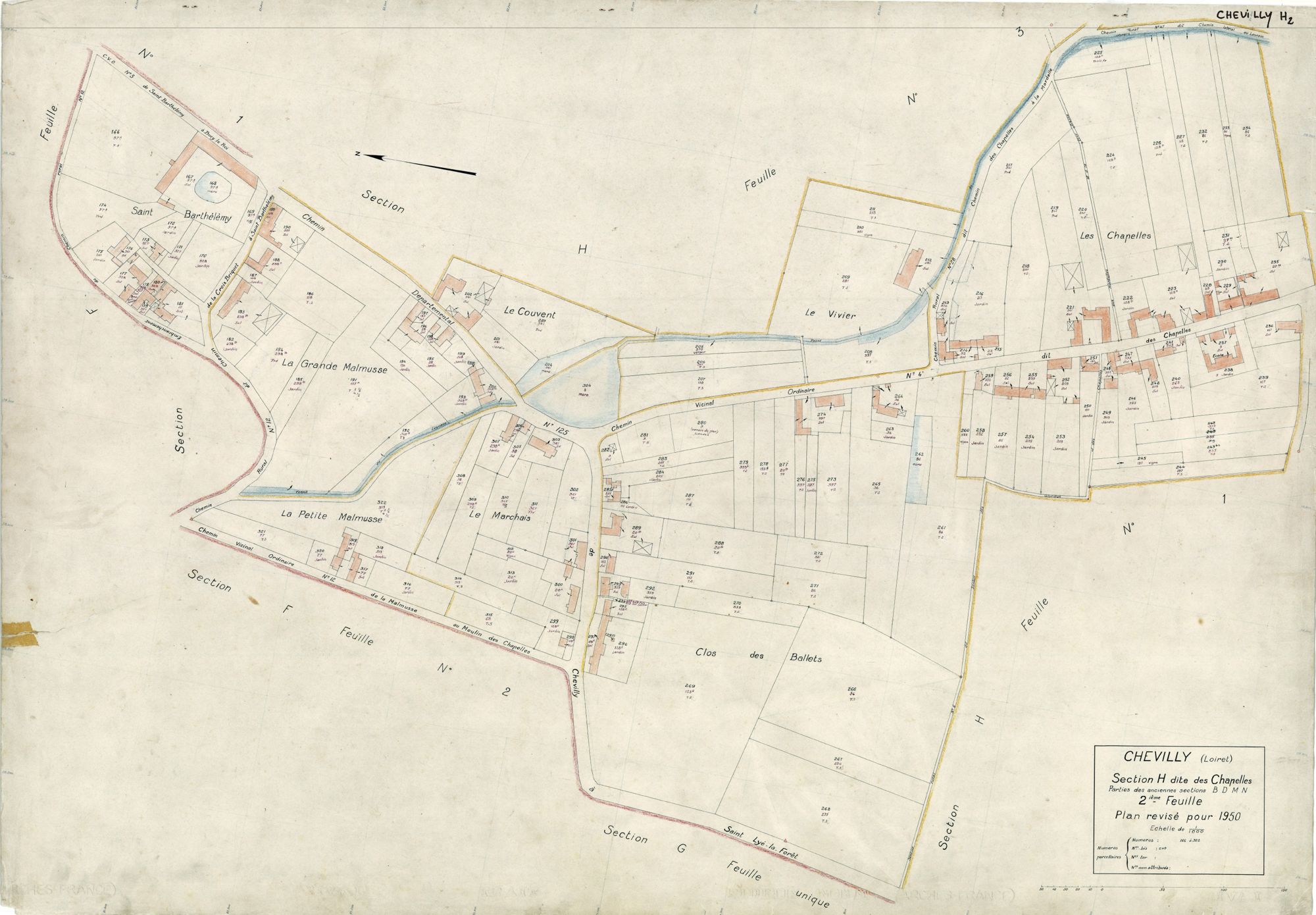 Chevilly - Sections