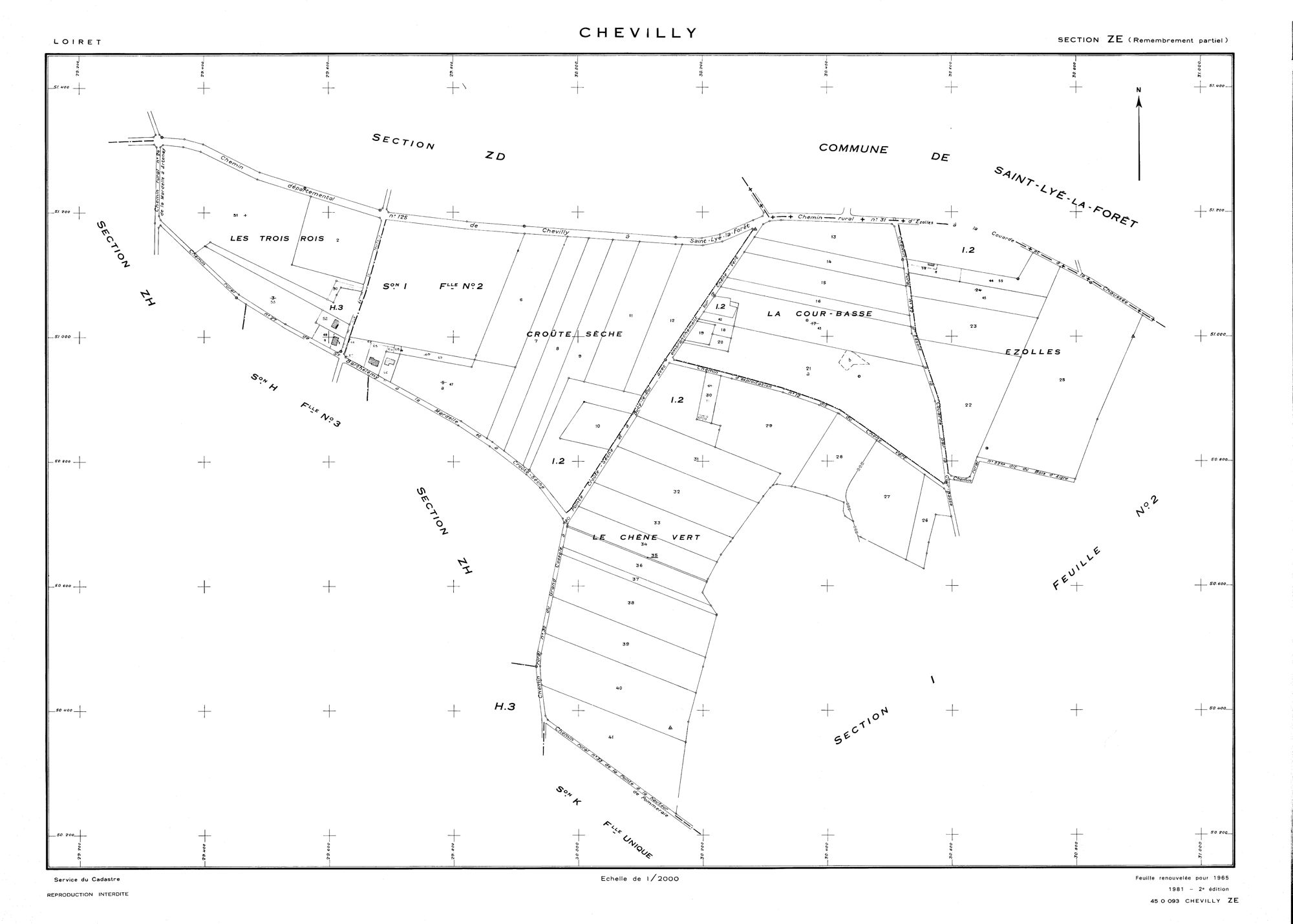 Chevilly - Sections