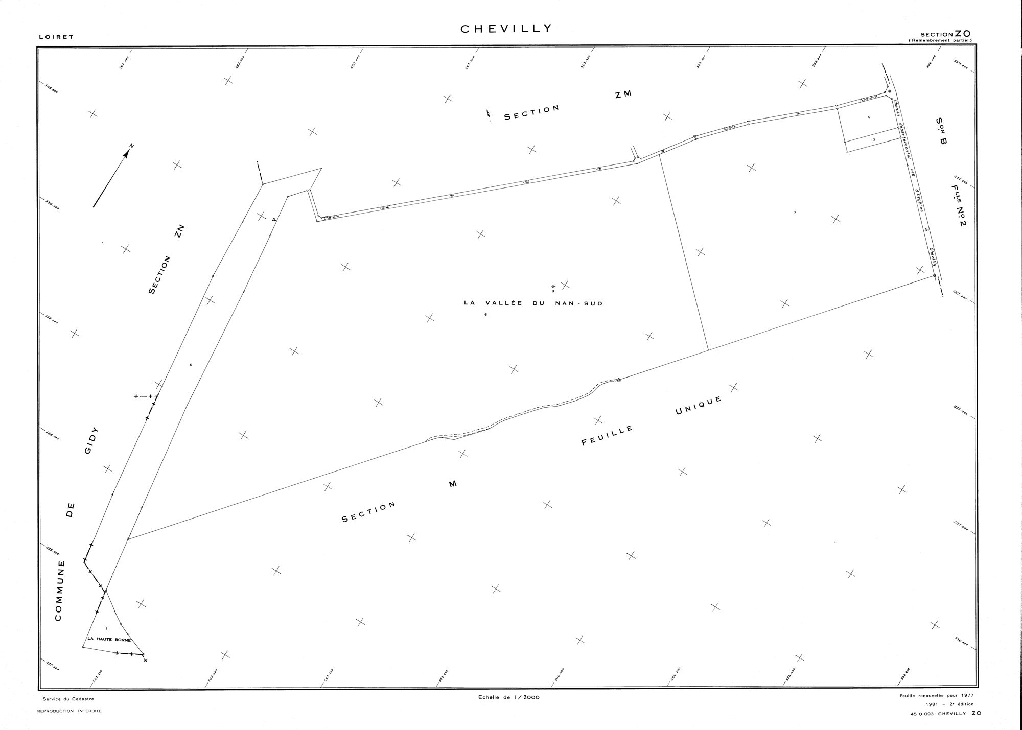 Chevilly - Sections