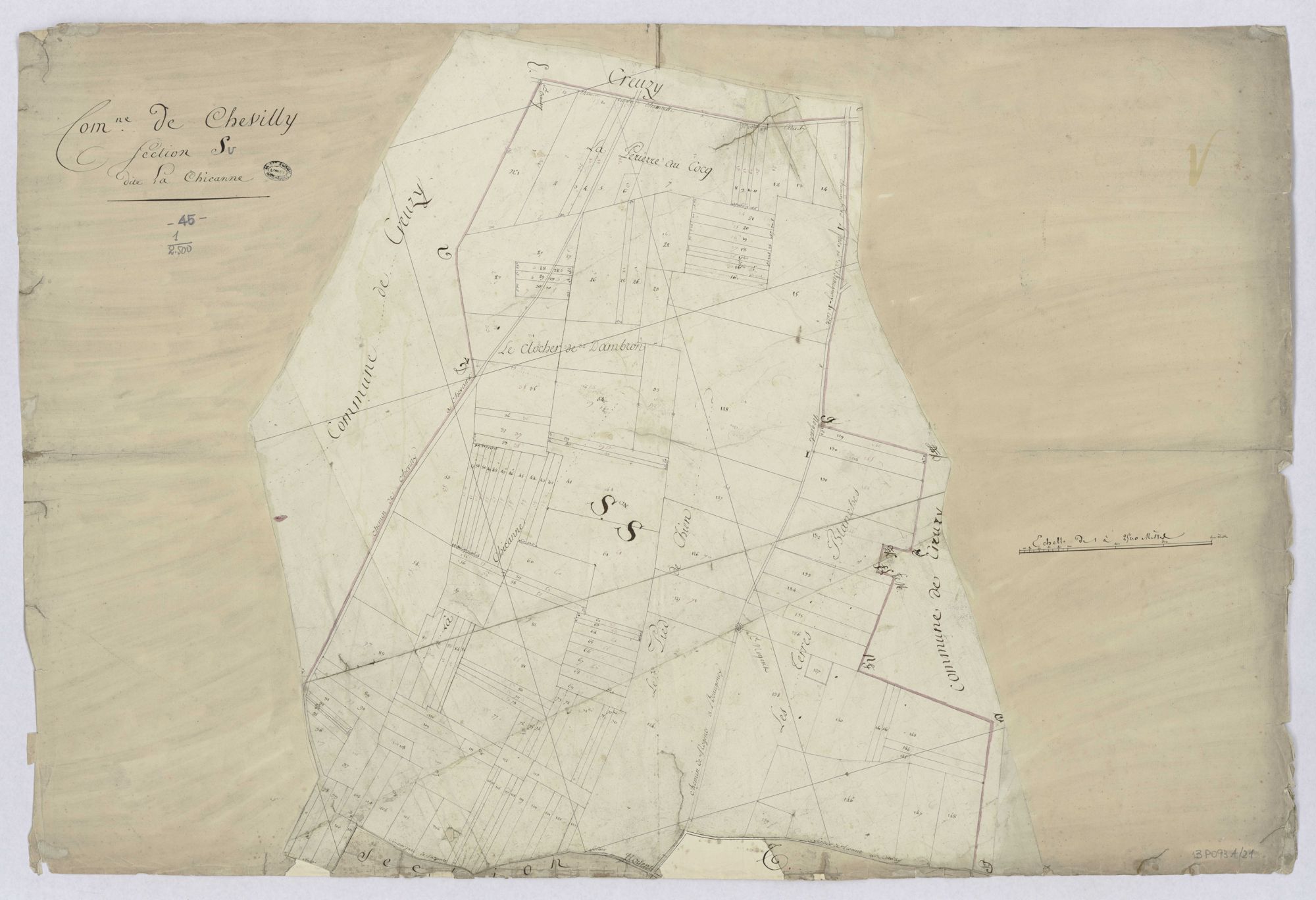 Chevilly - Sections
