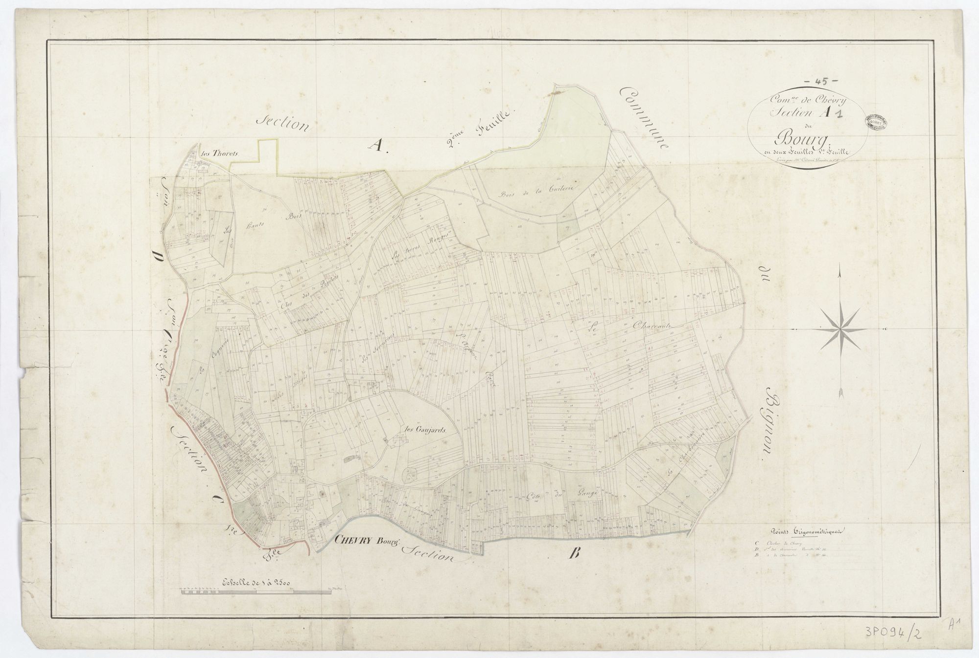 Chevry-sous-Le-Bignon - Sections