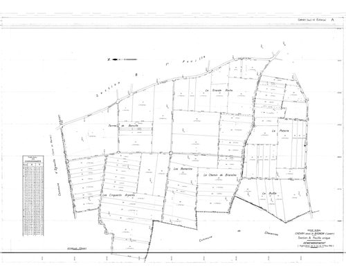 Chevry-sous-Le-Bignon - Sections