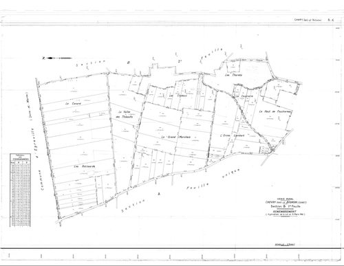 Chevry-sous-Le-Bignon - Sections