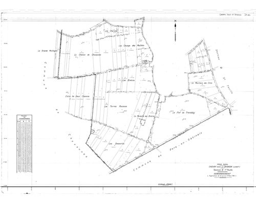 Chevry-sous-Le-Bignon - Sections