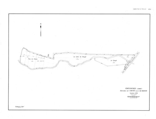 Chevry-sous-Le-Bignon - Sections