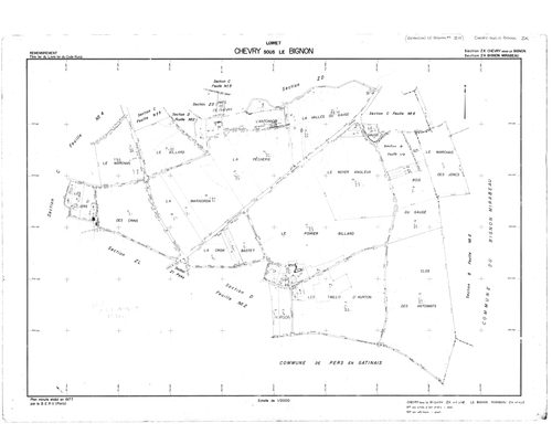 Chevry-sous-Le-Bignon - Sections