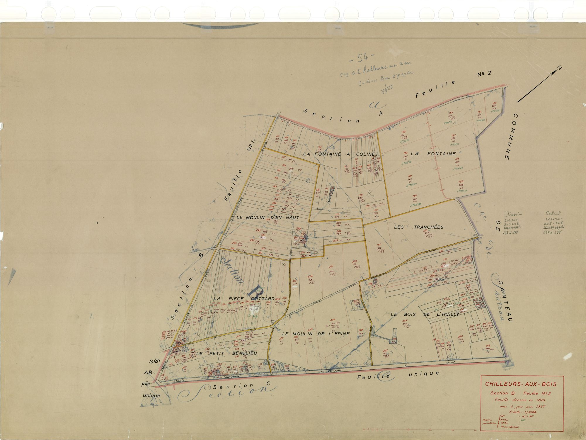 Chilleurs-aux-Bois - Sections