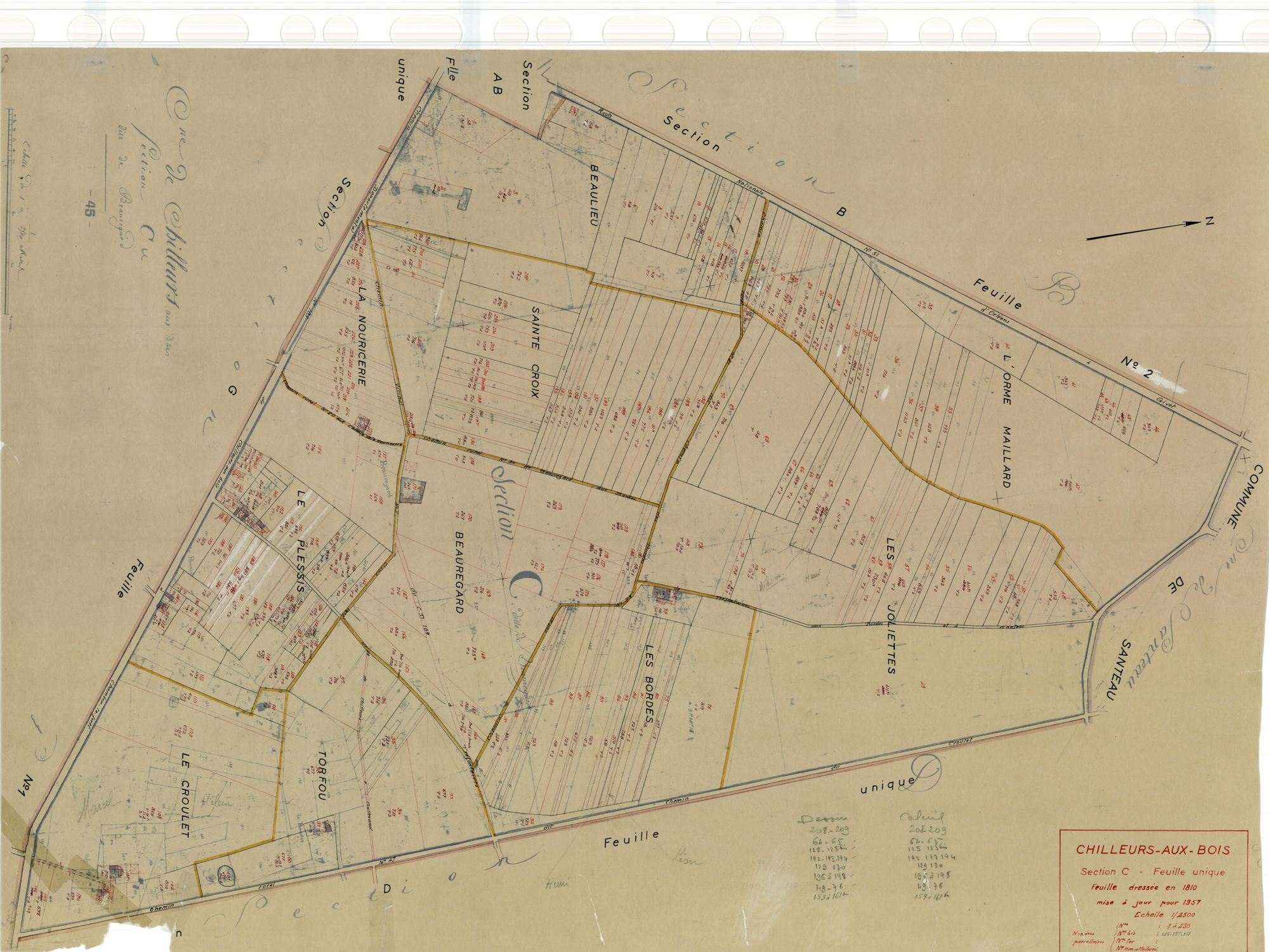 Chilleurs-aux-Bois - Sections