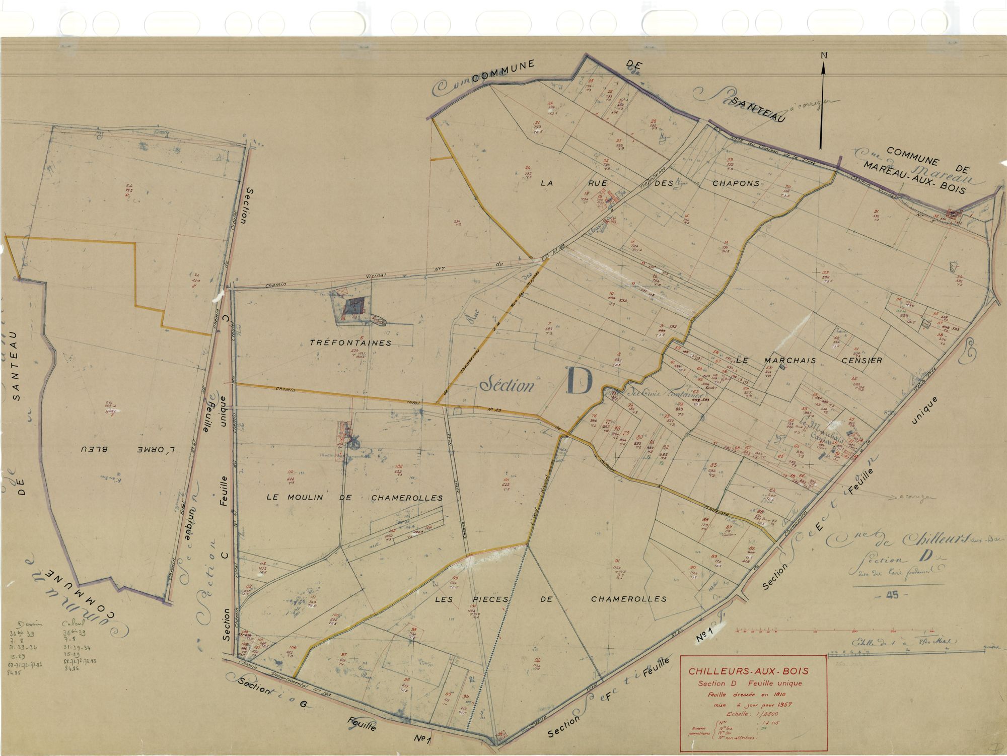 Chilleurs-aux-Bois - Sections