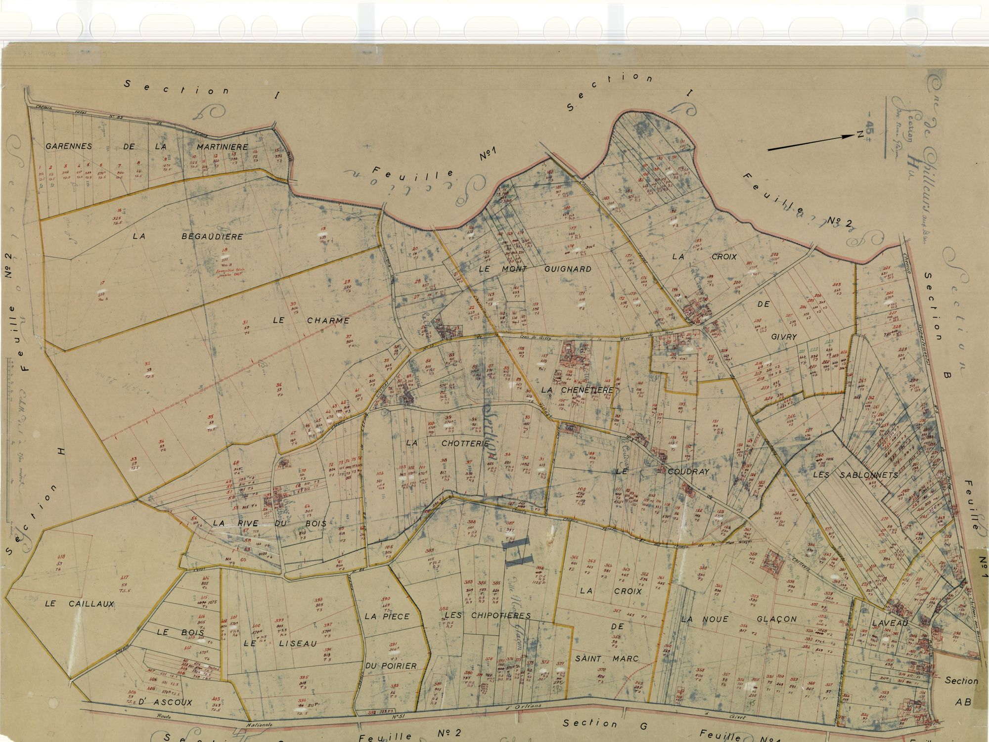 Chilleurs-aux-Bois - Sections