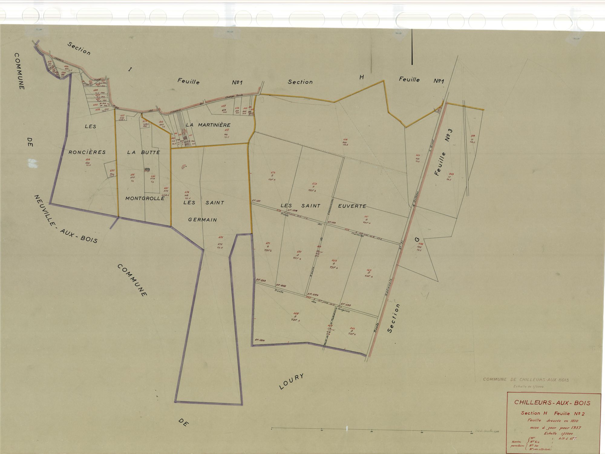 Chilleurs-aux-Bois - Sections