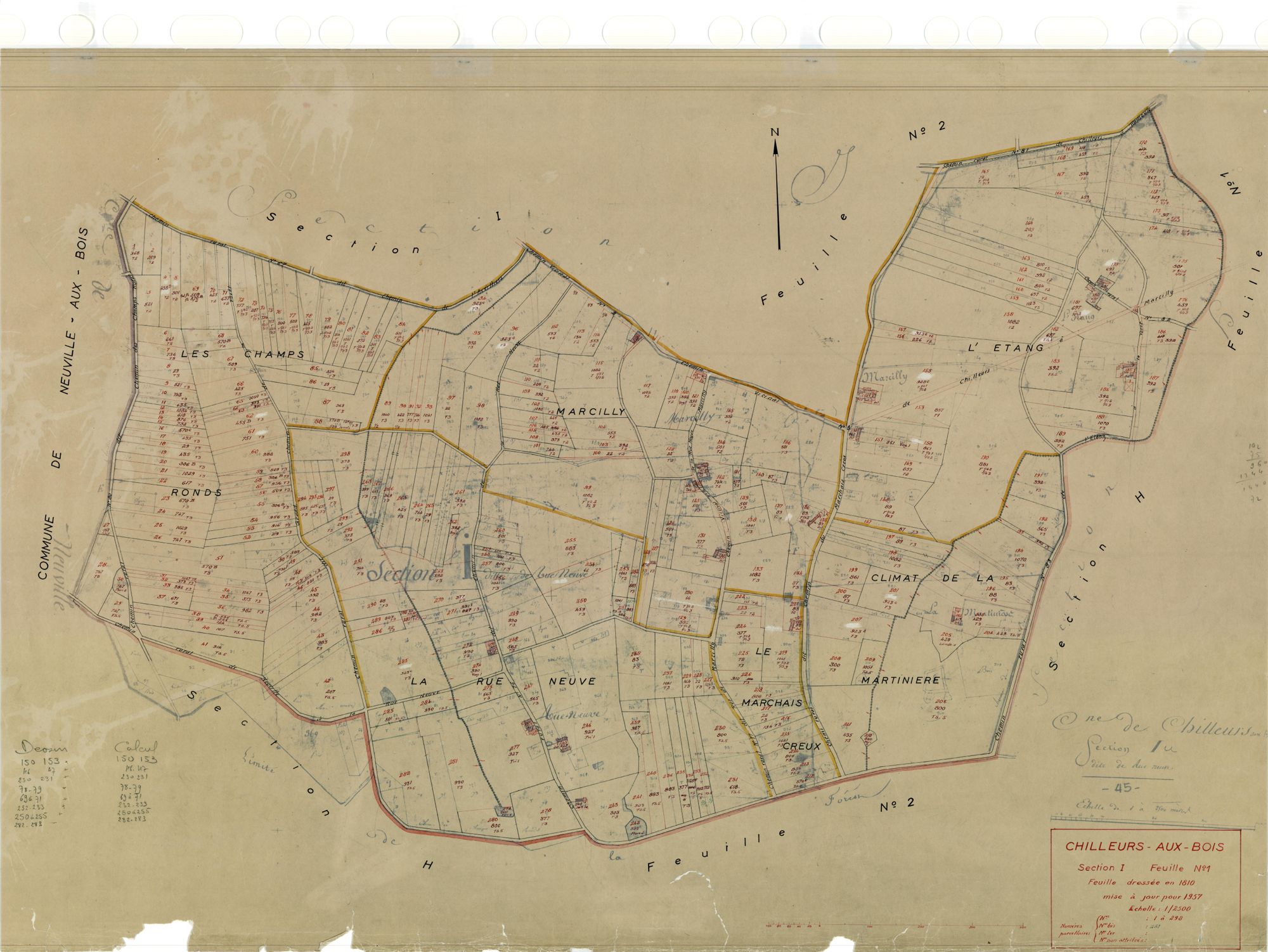 Chilleurs-aux-Bois - Sections