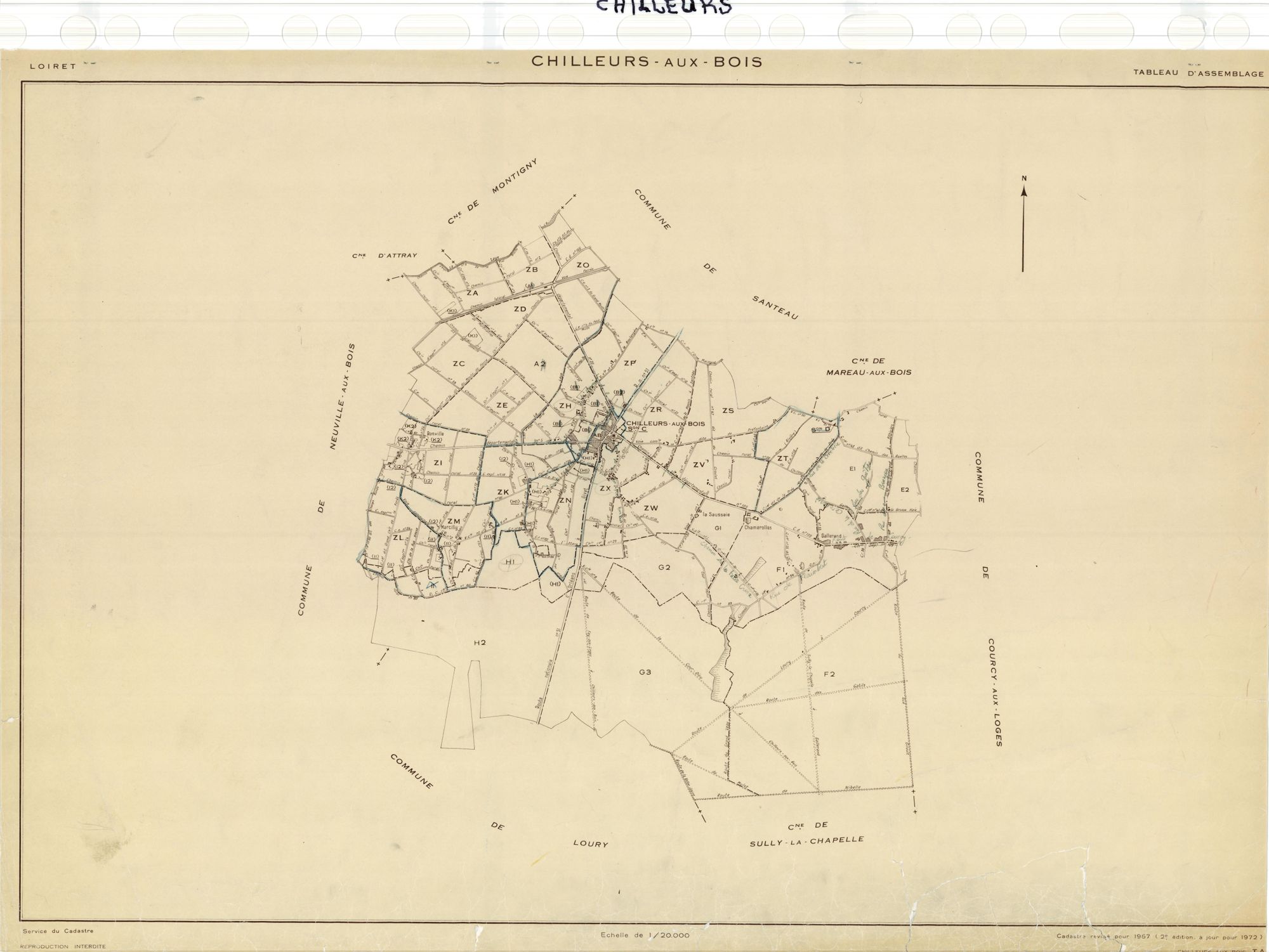 Chilleurs-aux-Bois - Tableau d'assemblage