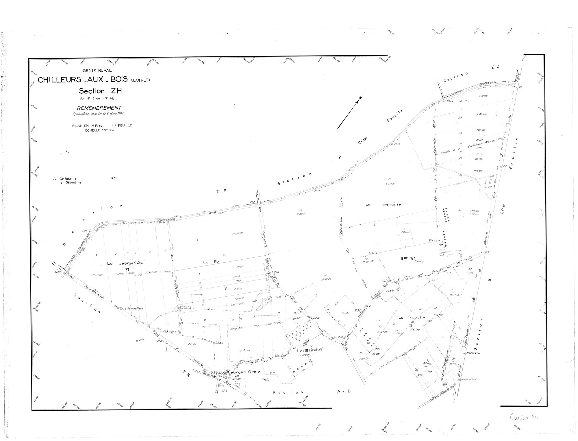 Chilleurs-aux-Bois - Sections