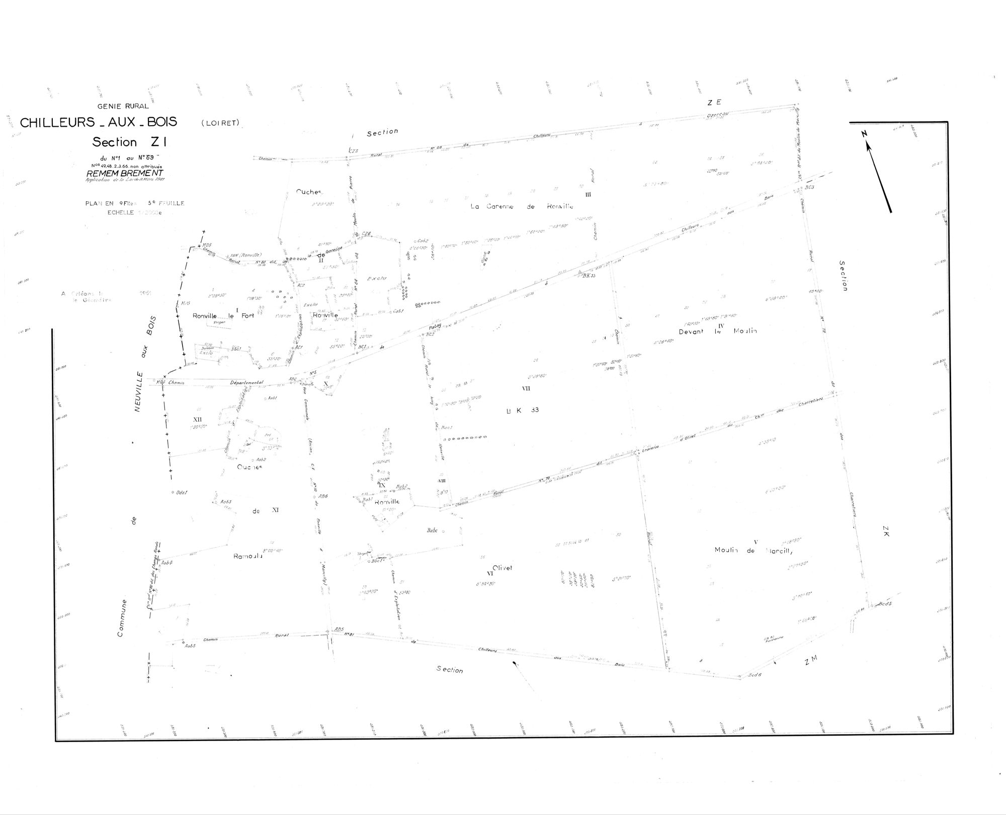 Chilleurs-aux-Bois - Sections