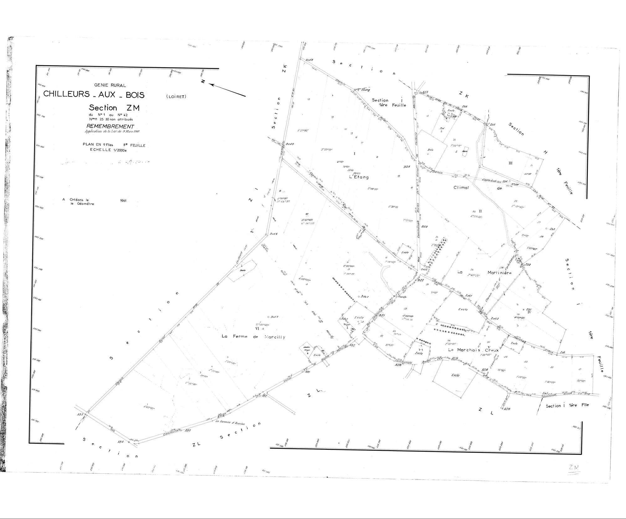 Chilleurs-aux-Bois - Sections