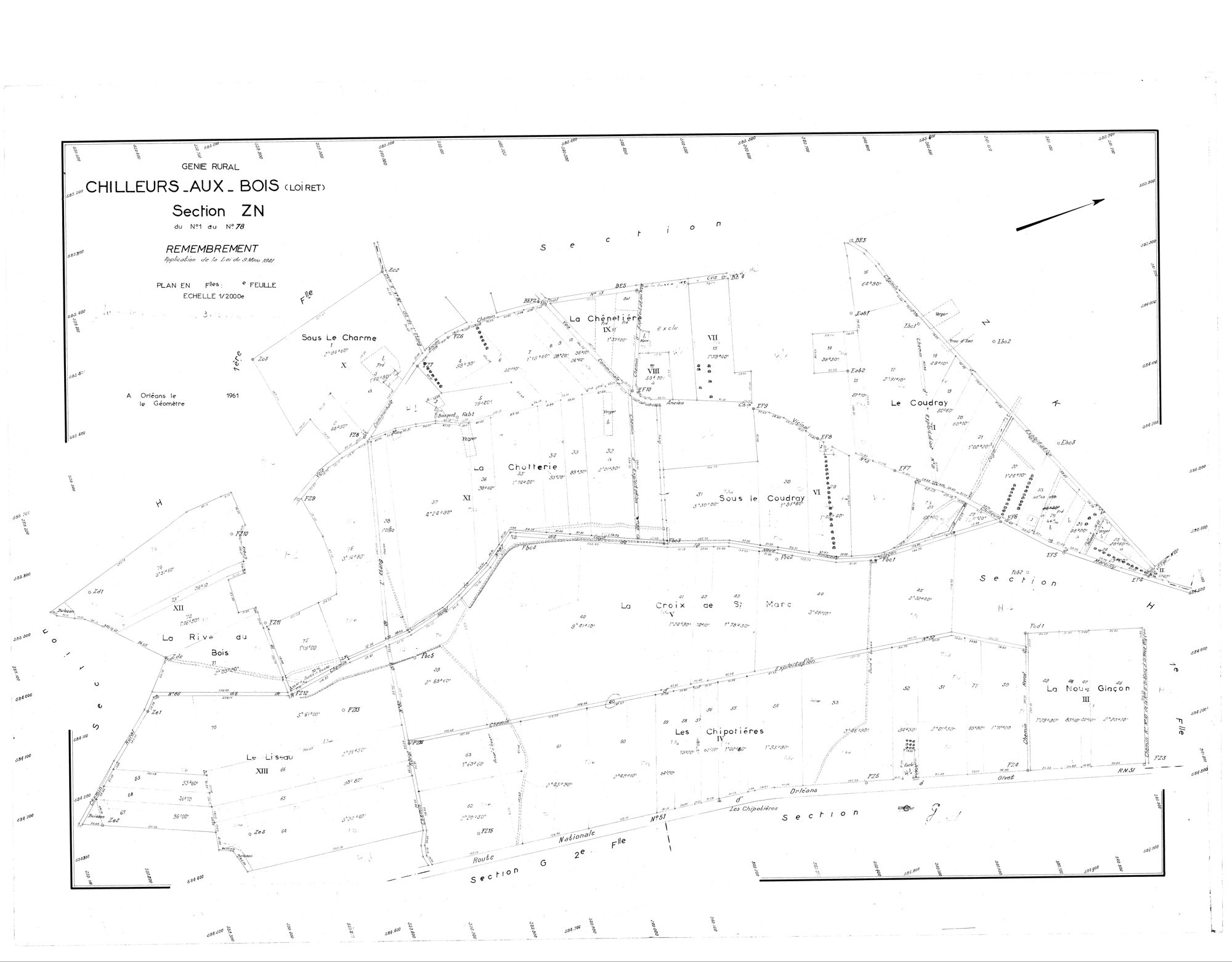 Chilleurs-aux-Bois - Sections