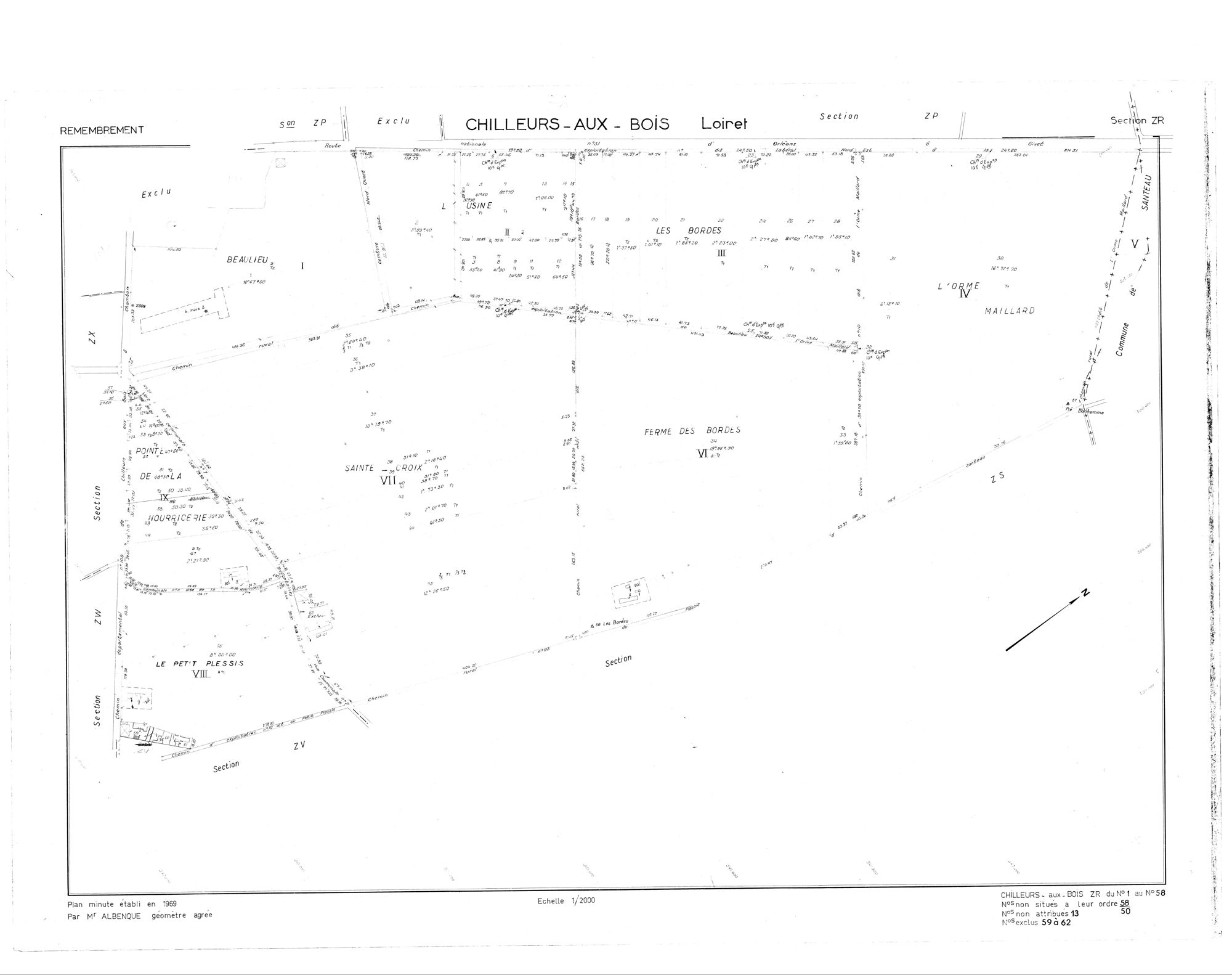 Chilleurs-aux-Bois - Sections