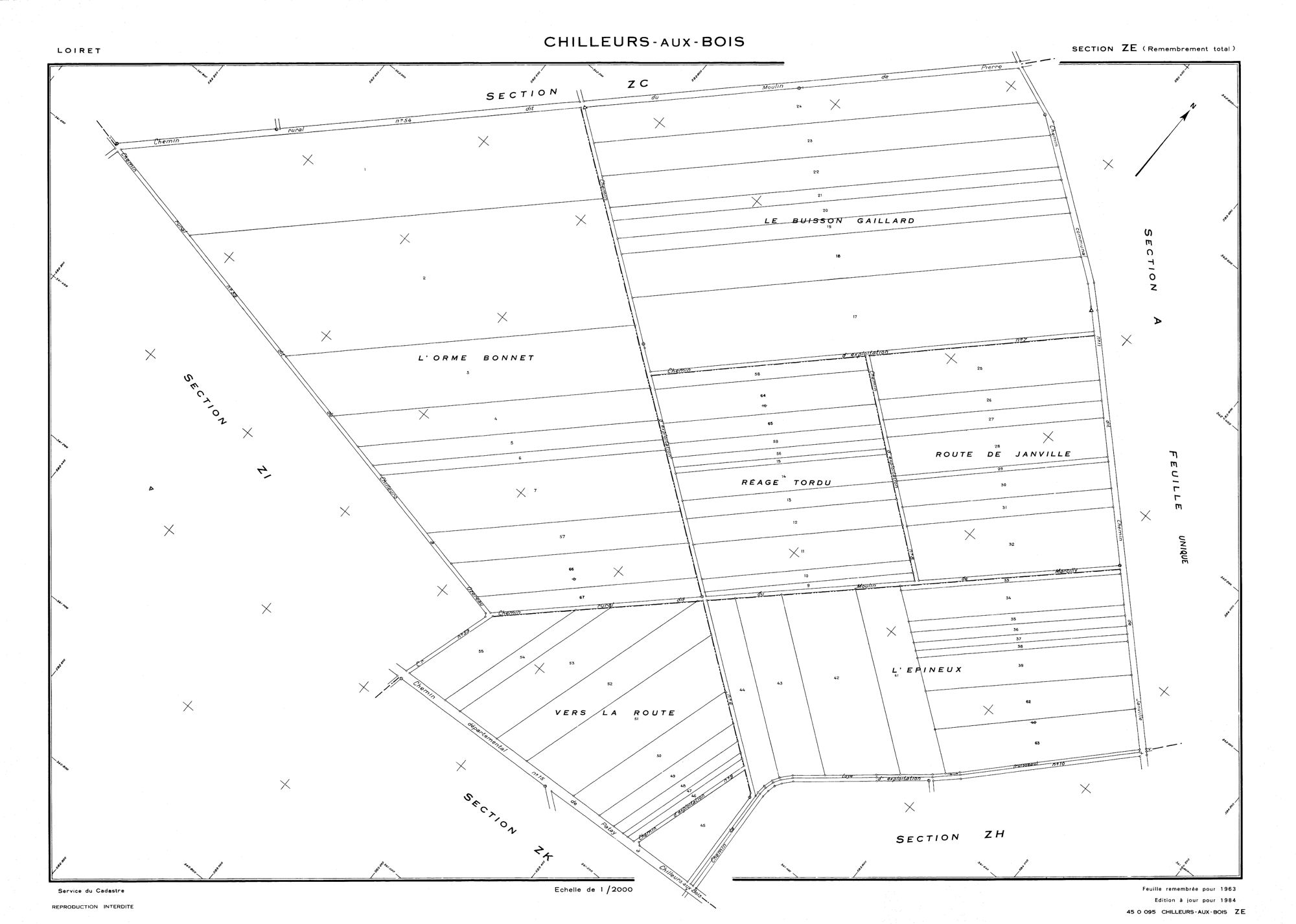 Chilleurs-aux-Bois - Sections