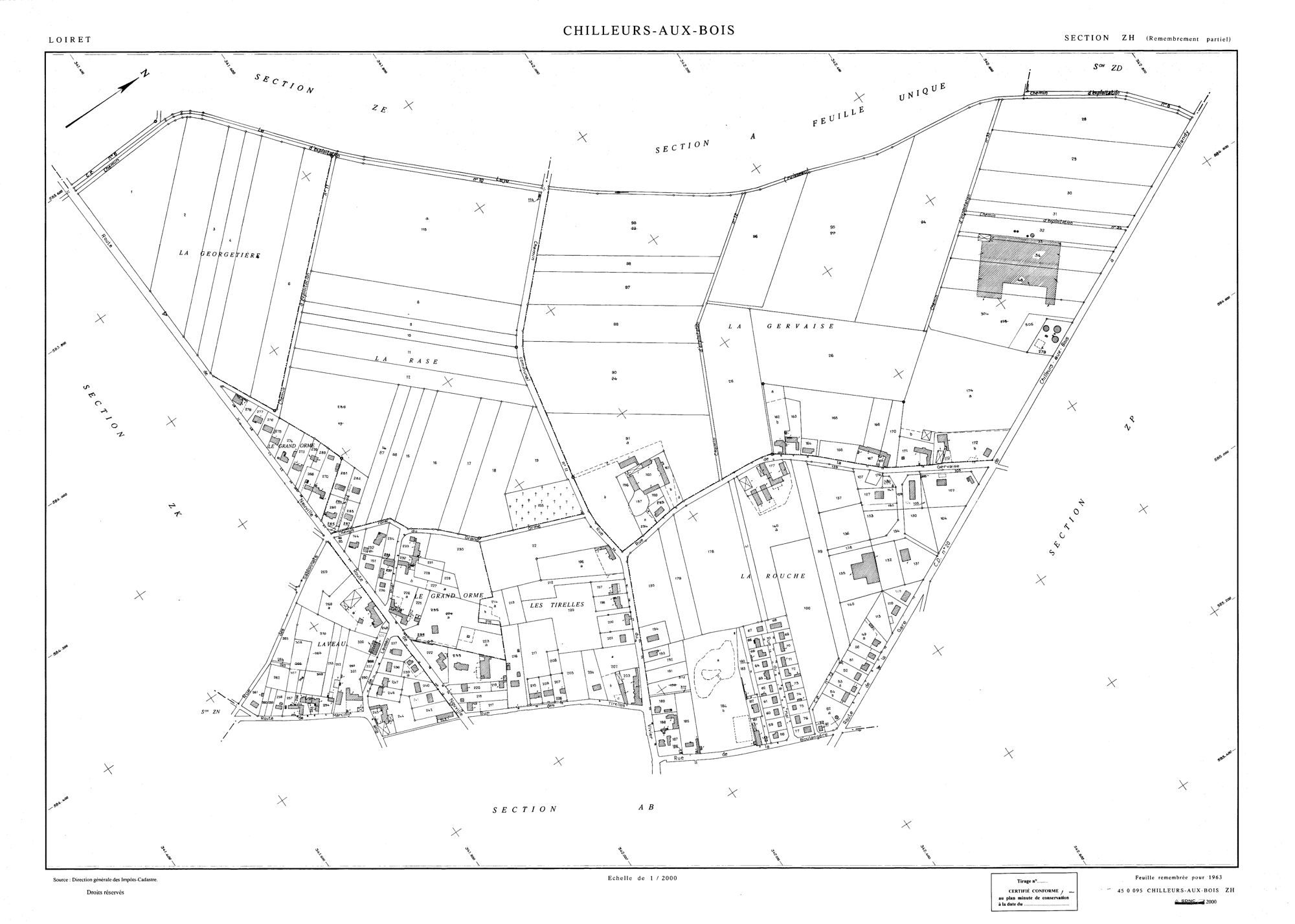 Chilleurs-aux-Bois - Sections