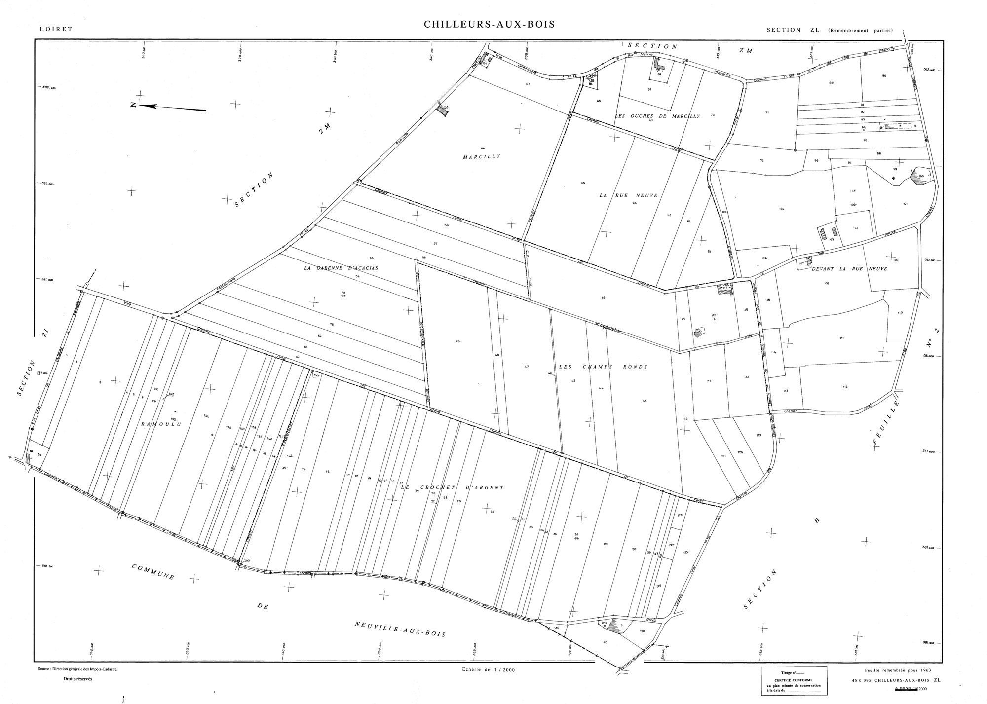 Chilleurs-aux-Bois - Sections